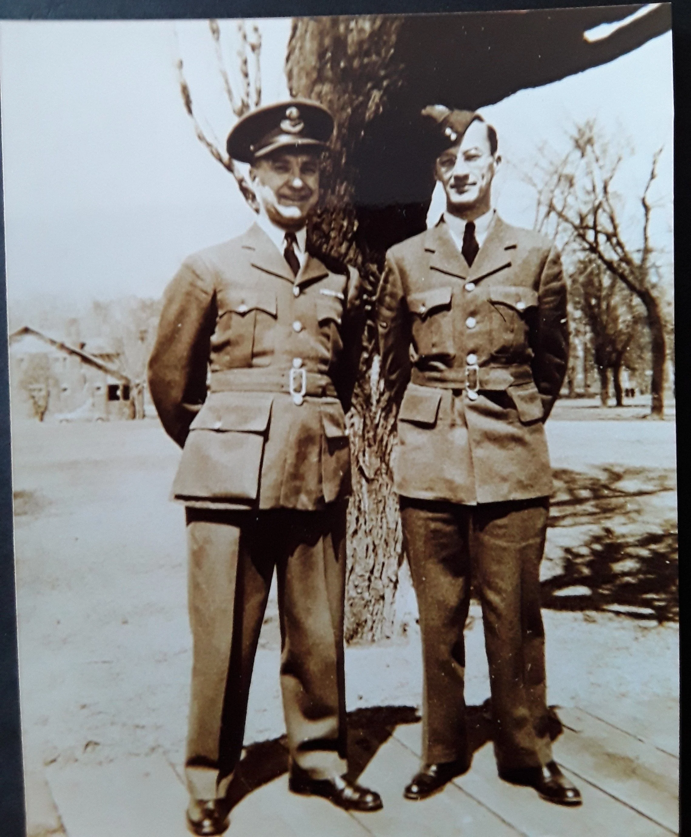 Jack (R) and his father Ernest (L) in uniform