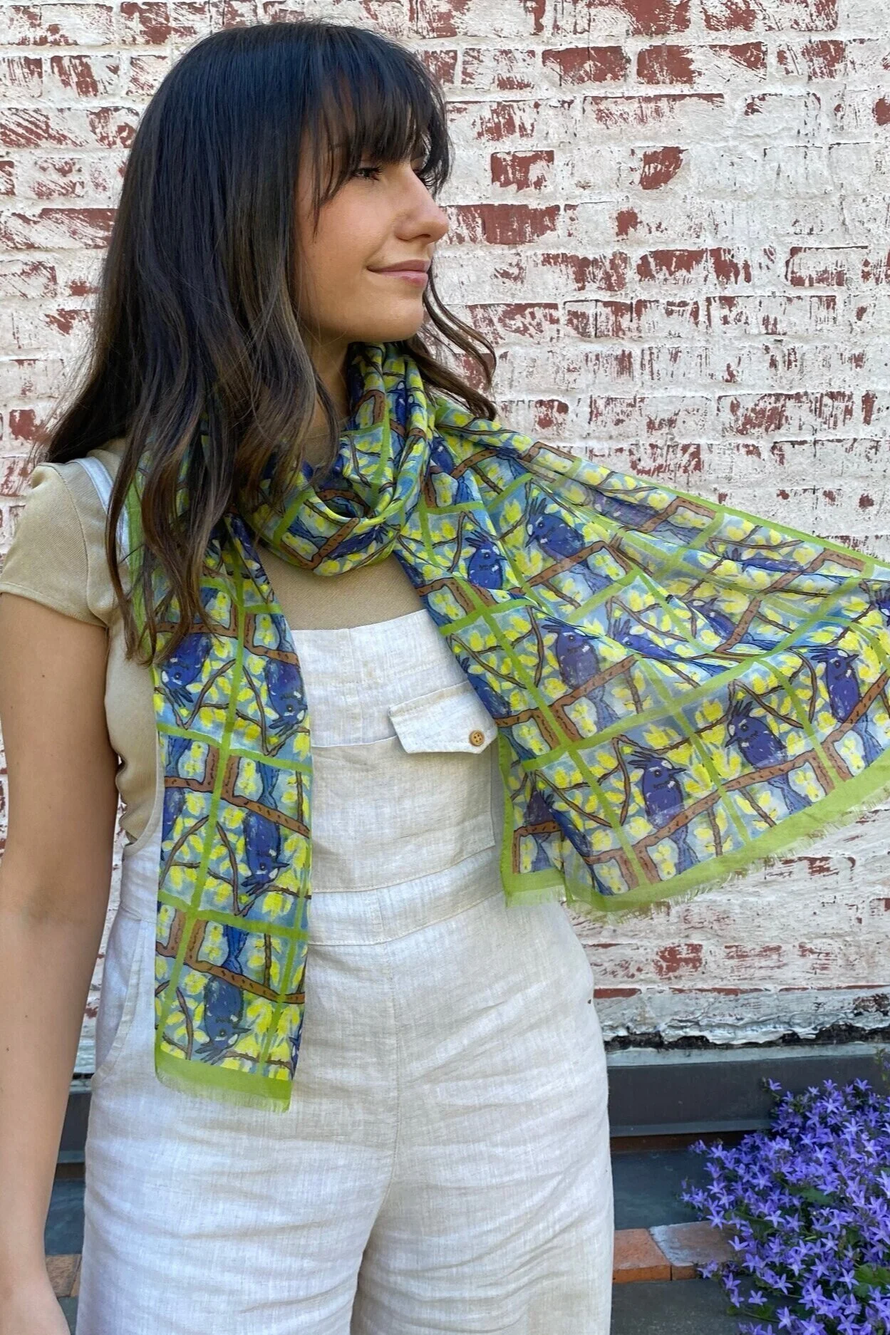 Blue Birds Scarf