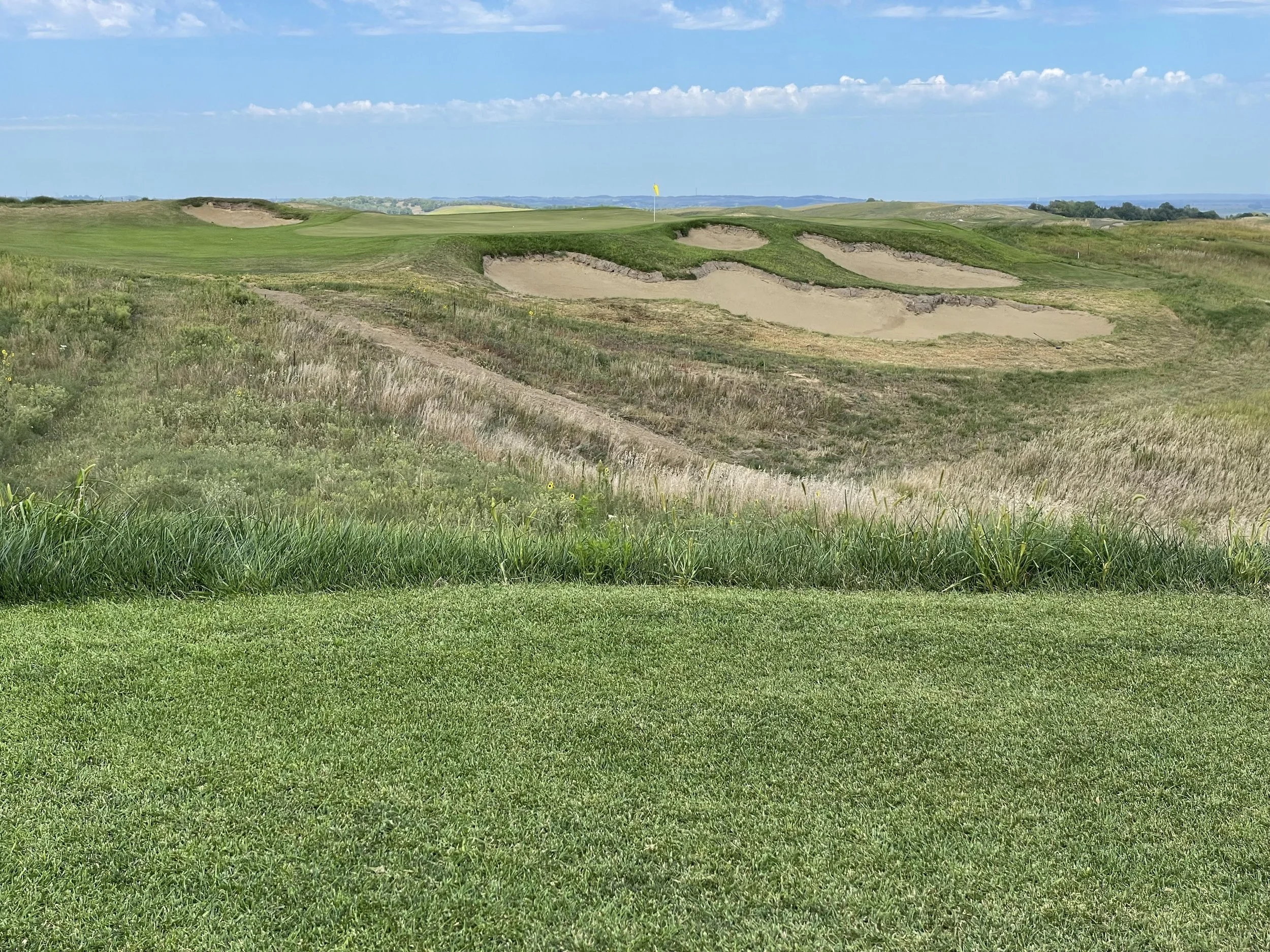   The intimidating par-three 12th.  