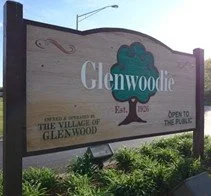  The entry sign for Glenwoodie, which started my history hunt. 