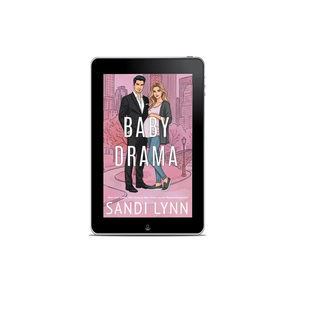 Illustrated digital cover for billionaire accidental baby romance Baby Drama