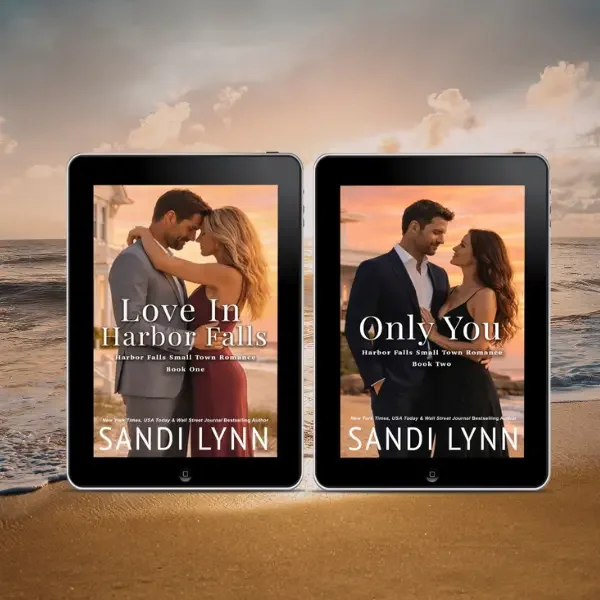 Digital ebook cover for Harbor Falls Small Town Romance series