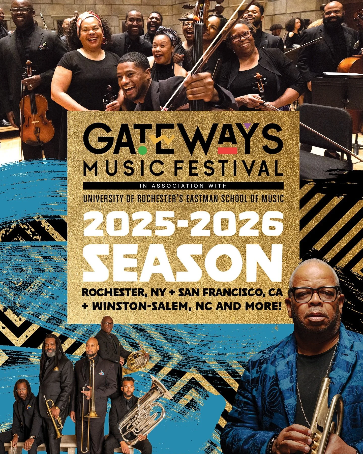 ✨ JUST ANNOUNCED: Gateways Music Festival 2025&ndash;2026 Season ✨

We&rsquo;re keeping Black classical artistry in the spotlight &mdash; from Rochester to Winston-Salem &mdash; with performances and experiences rich in unforgettable artistry, cultur