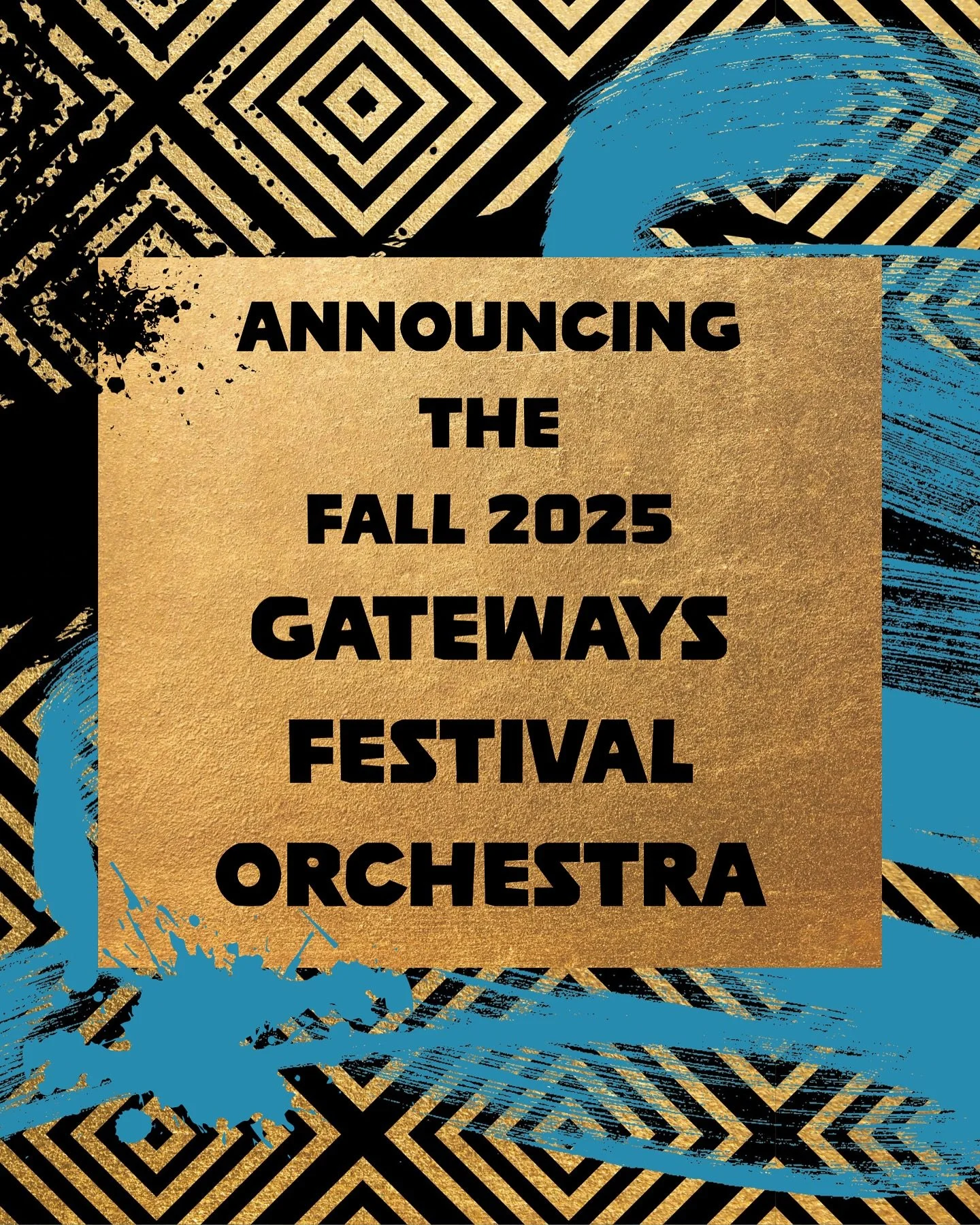 Announcing the Fall 2025 Gateways Festival Orchestra! 🎻🔥

We&rsquo;re thrilled to welcome a 37-member powerhouse orchestra representing 15 states&mdash;with 11 incredible musicians making their Gateways debut. 🤩

These artists come together for a 