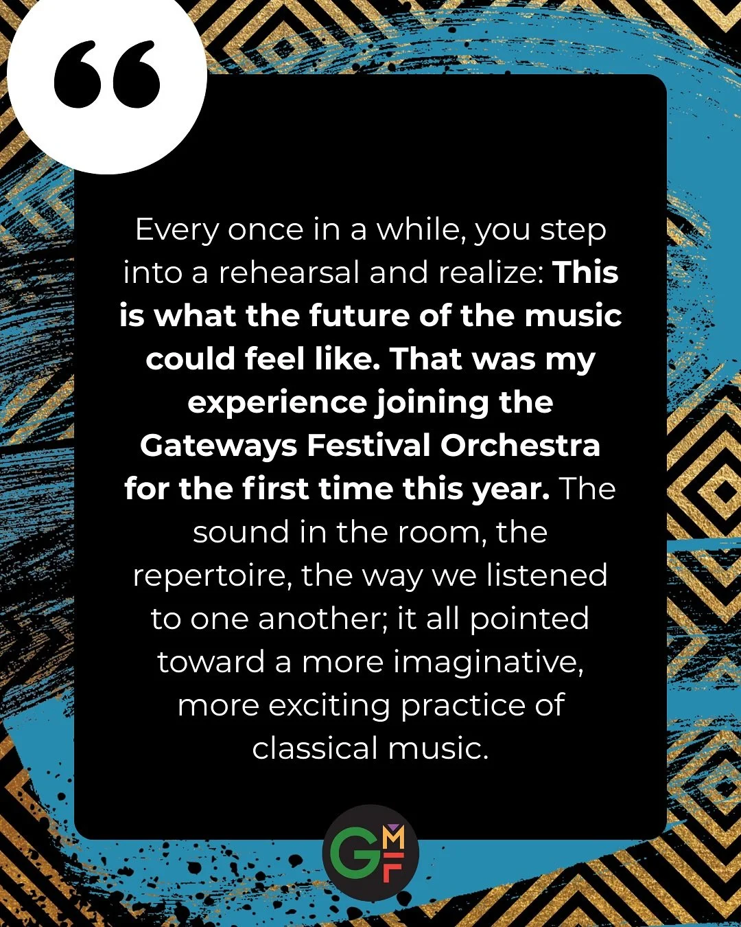 &ldquo;Every once in a while, you step into a rehearsal and realize: this is what the future of the music could feel like.&rdquo;
&mdash; David Norville, Principal Oboe
Gateways Festival Orchestra

What happens when Black artistry is centered in clas