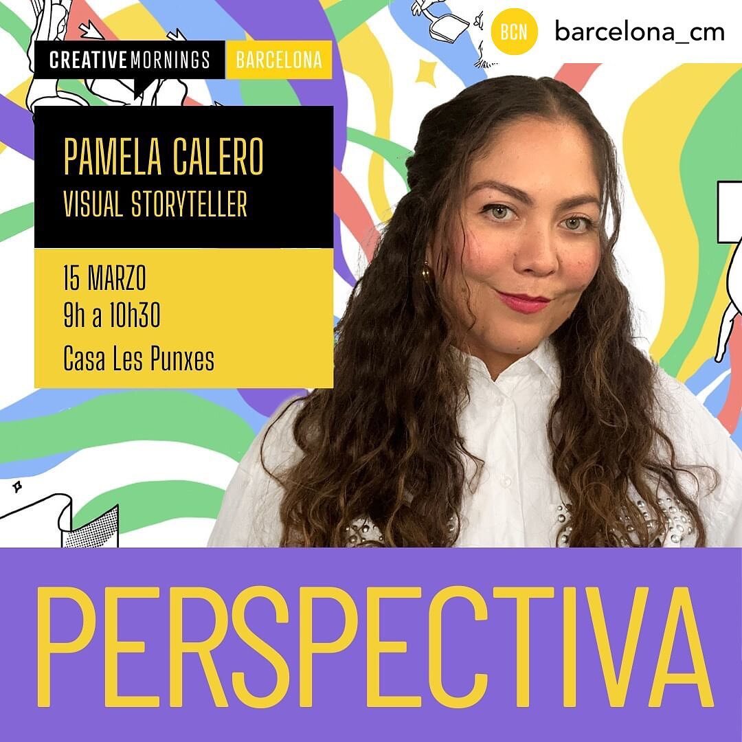 🔁 ☀️@barcelona_cm Este 15 de marzo damos la bienvenida como ponente a @pamelacalero 

&ldquo;La creatividad es algo que rompe el patr&oacute;n y crea un cambio de mentalidad. La perspectiva es cambiar el punto de vista.&rdquo;

Pamela Calero es arti