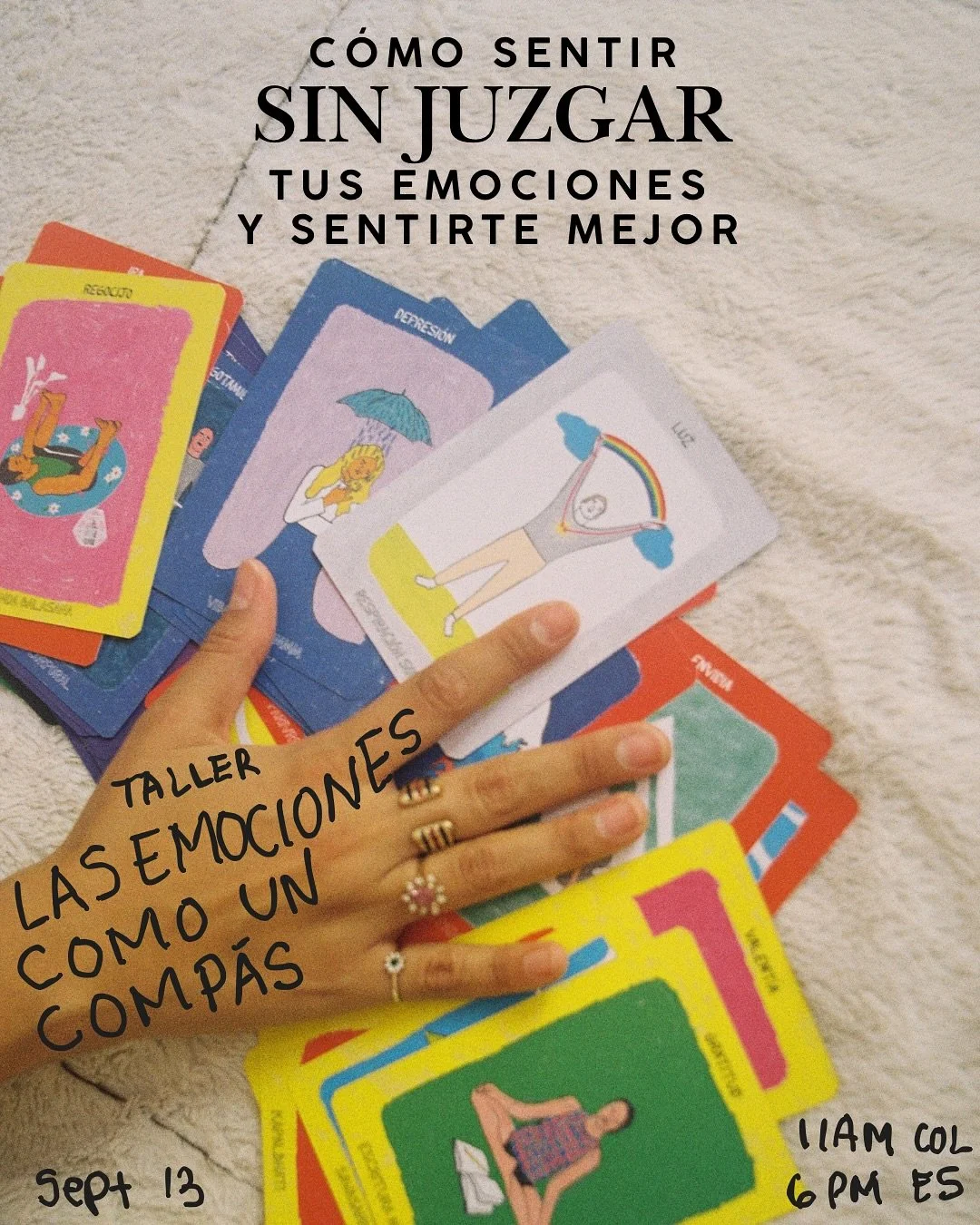 A&uacute;n est&aacute;s a tiempo para inscribirte al taller Las emociones como comp&aacute;s este s&aacute;bado a las 11am, presencial en Bogot&aacute; @naamusa_holistico y online por Zoom. 

En 1:30h hablaremos sobre nuestro mundo emocional, ahondan