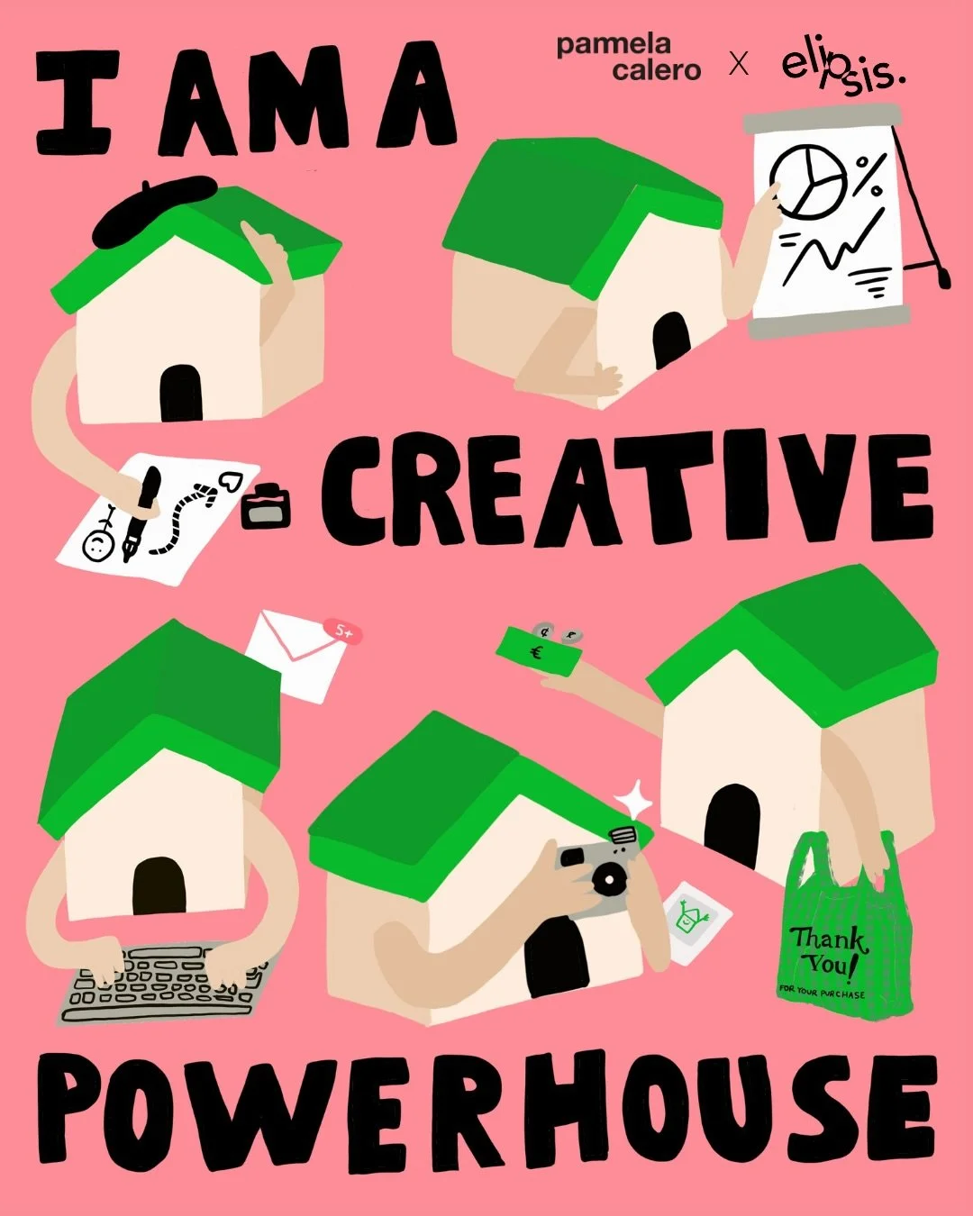 Estos manifiestos parten de una idea simple: la creatividad no es una sola voz.

I am a creative powerhouse. No porque lo haga todo sola, sino porque me permito ser muchas.

Cada rol y cada versi&oacute;n activa una parte distinta del proceso creativ