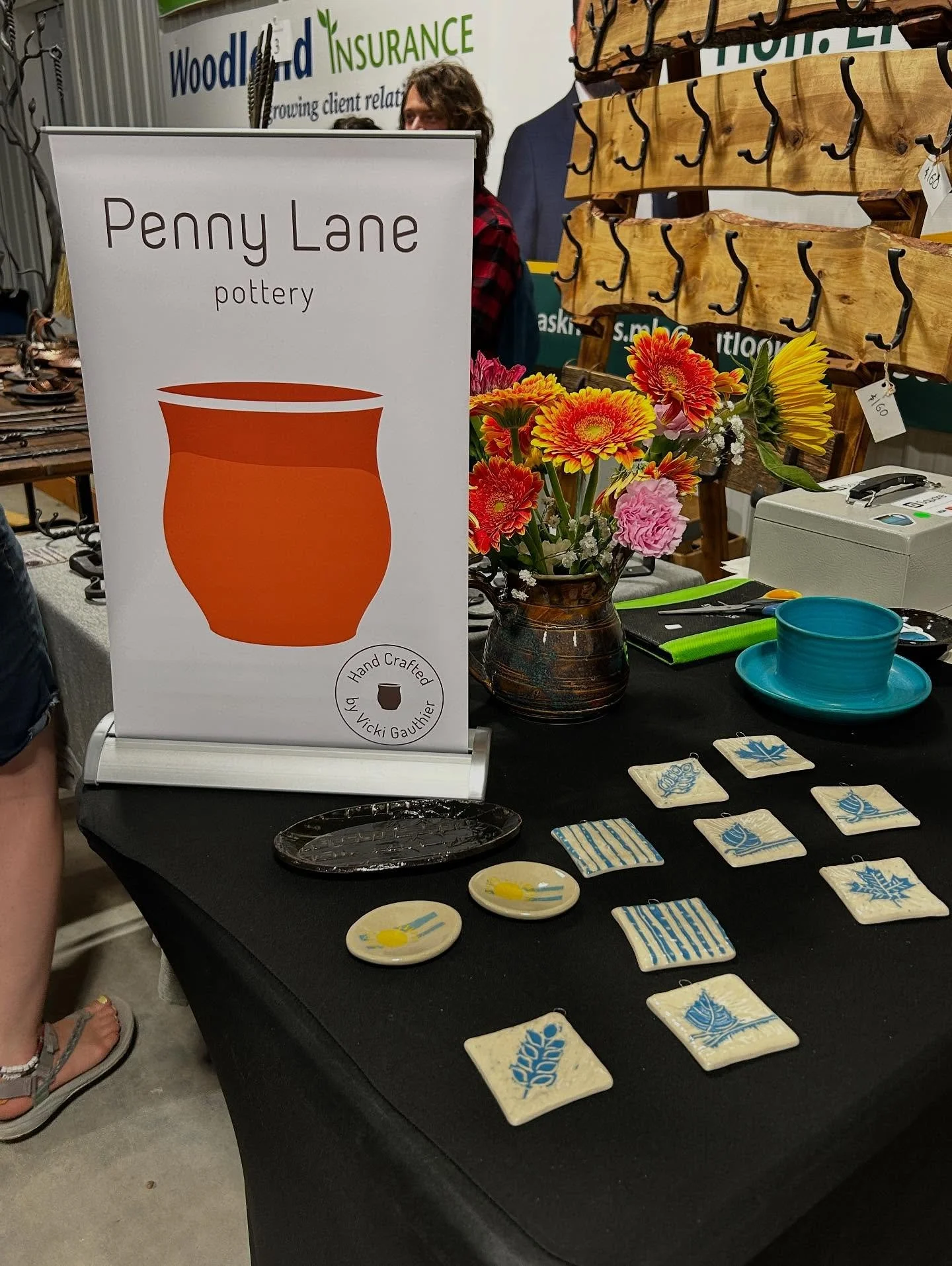 ☕️Pottery for sale at @christmas_in_july_craftshow in Candle Lake,SK at the Curling Rink. Stop by and say hey and get your new coffee mug!! #coffeemug #pottery #ceramicartist