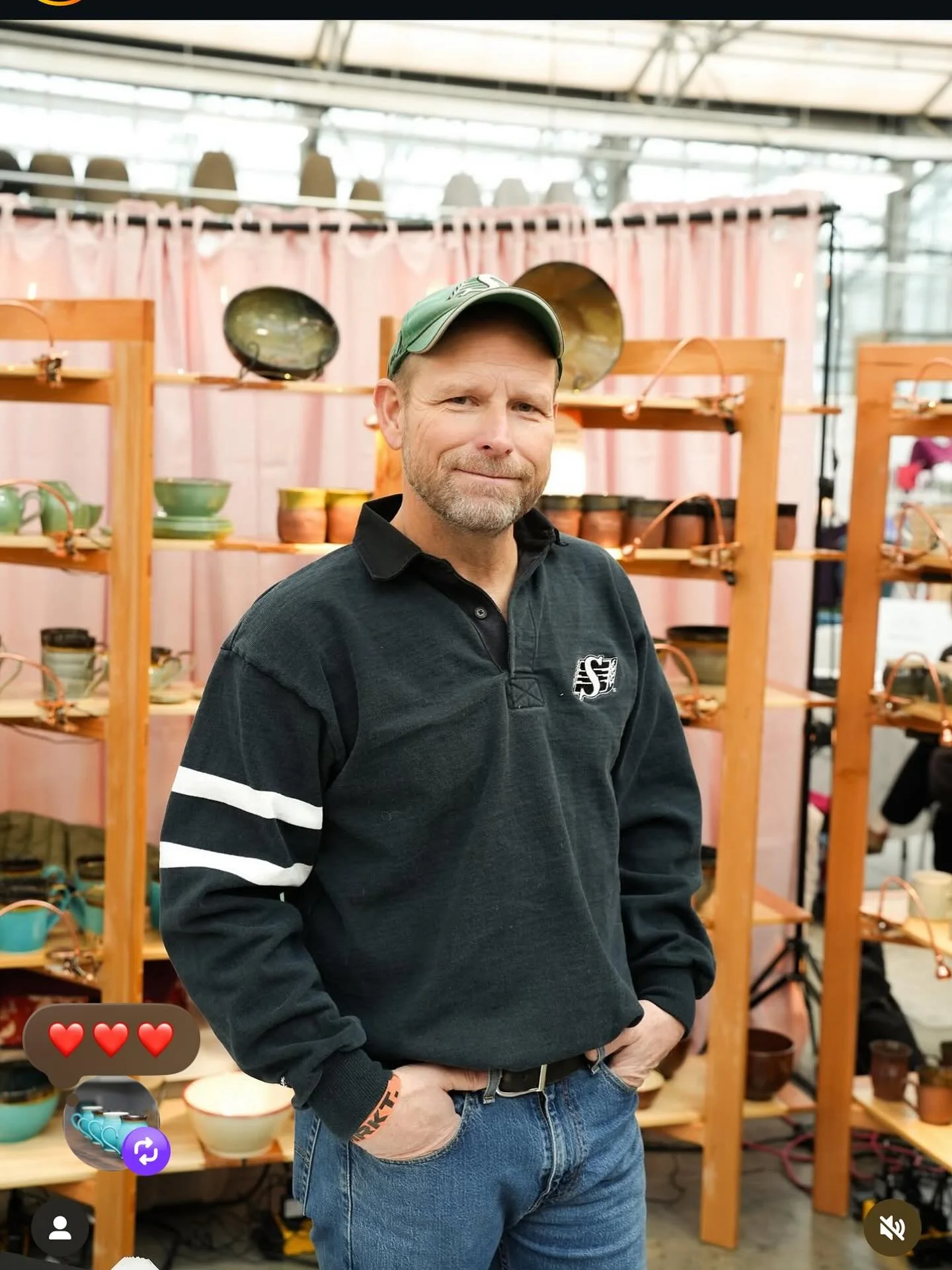 The hype man behind Penny Lane Pottery and a @sskroughriders fan too!!