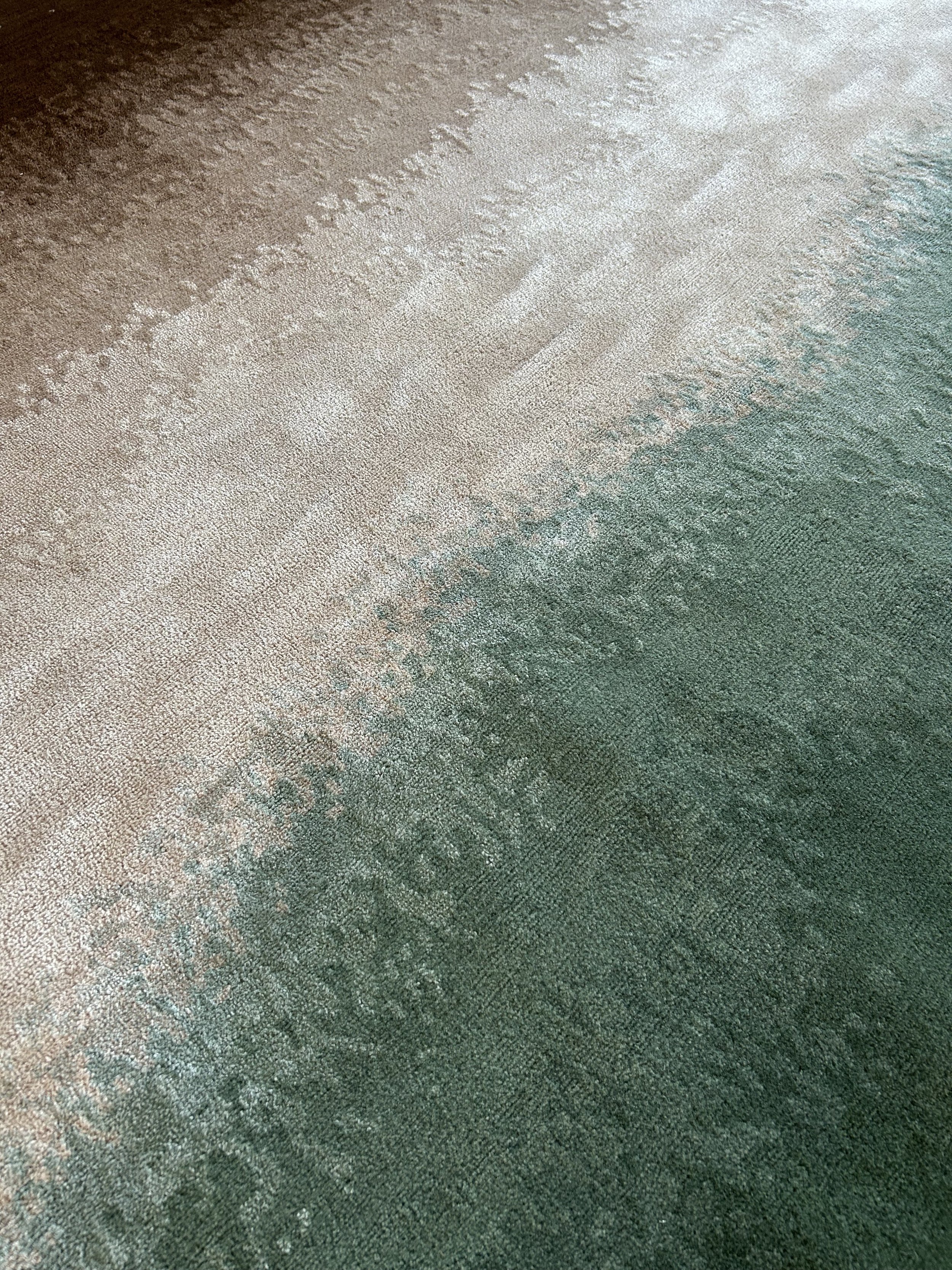Master bedroom rug close up