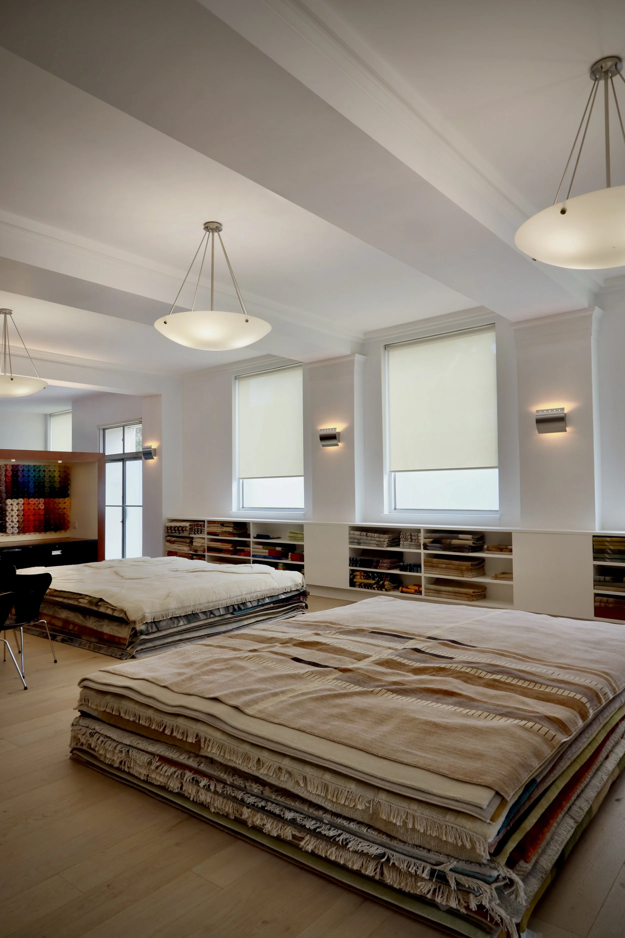 Creative matters main floor showroom rug pile