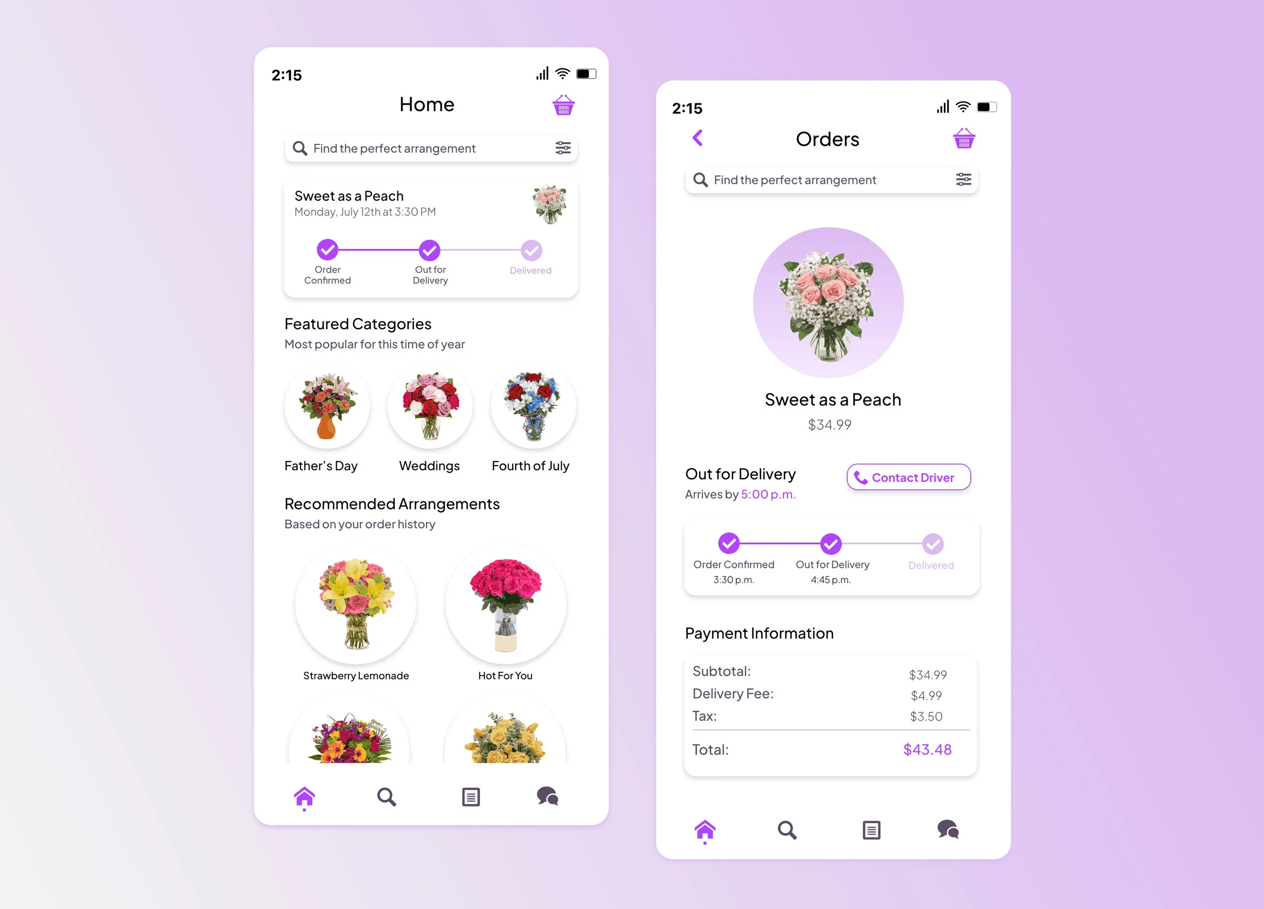 Floral Delivery App