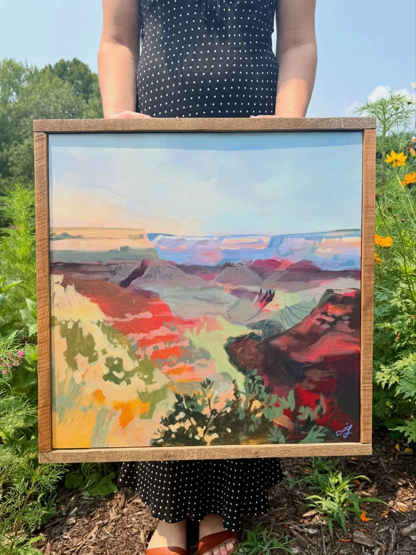 Two painting ready to be hung at @the_marshall_muse_gallery for the upcoming show &ldquo;Abstract Impression.&ldquo; I have enjoyed experimenting with color, layering and painting in an abstract way. I enjoy Impressionism in my work but have been exe