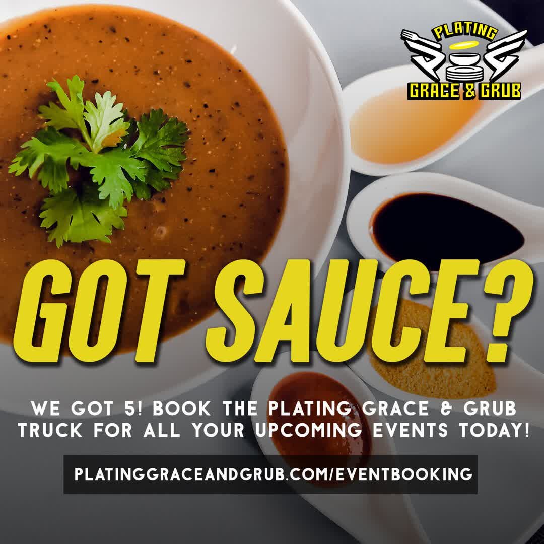 Did you know that you can choose from 5 delicious homemade sauces to pair with your meal on our food truck? From our tangy Asian Island Sauce to our decadent Creamy Parisian Sauce, you will want to take bottles of our sauces home! (Customers have rea