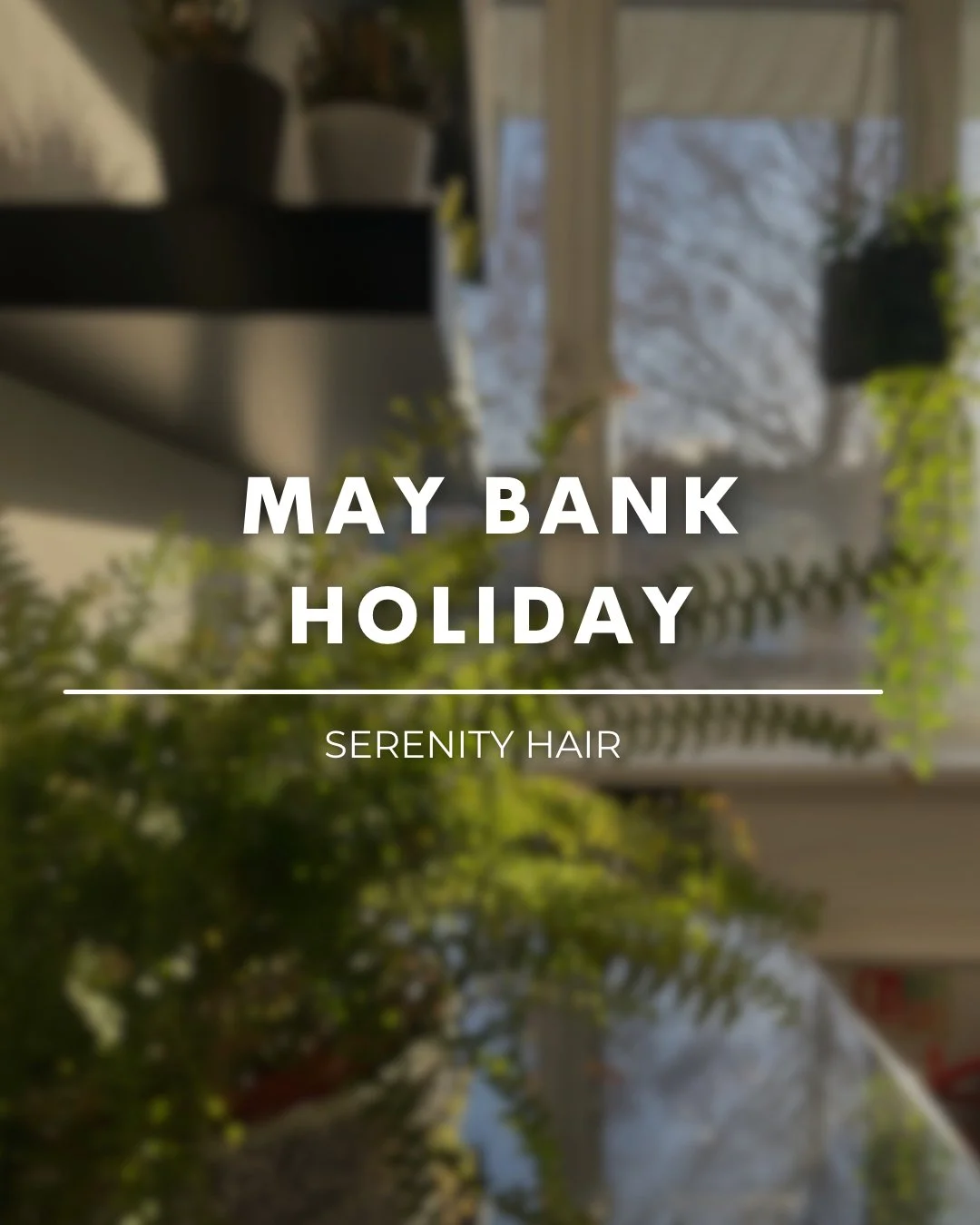 BANK HOLIDAY HOURS 🌸

The salon will be closed on Tuesday 5th May.
We will reopen on Wednesday 6th at 9am. 

🌿❤️