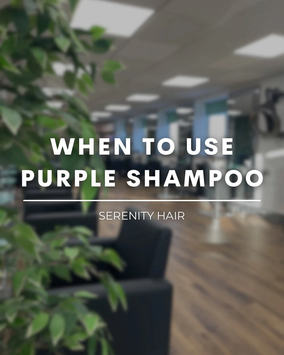 WHEN TO USE PURPLE SHAMPOO💜

Purple shampoo is amazing but only when it&rsquo;s used properly! Here&rsquo;s when you should be reaching for it.

- If your blonde is looking yellow or brassy; purple neutralises yellow tones. If your blonde is startin