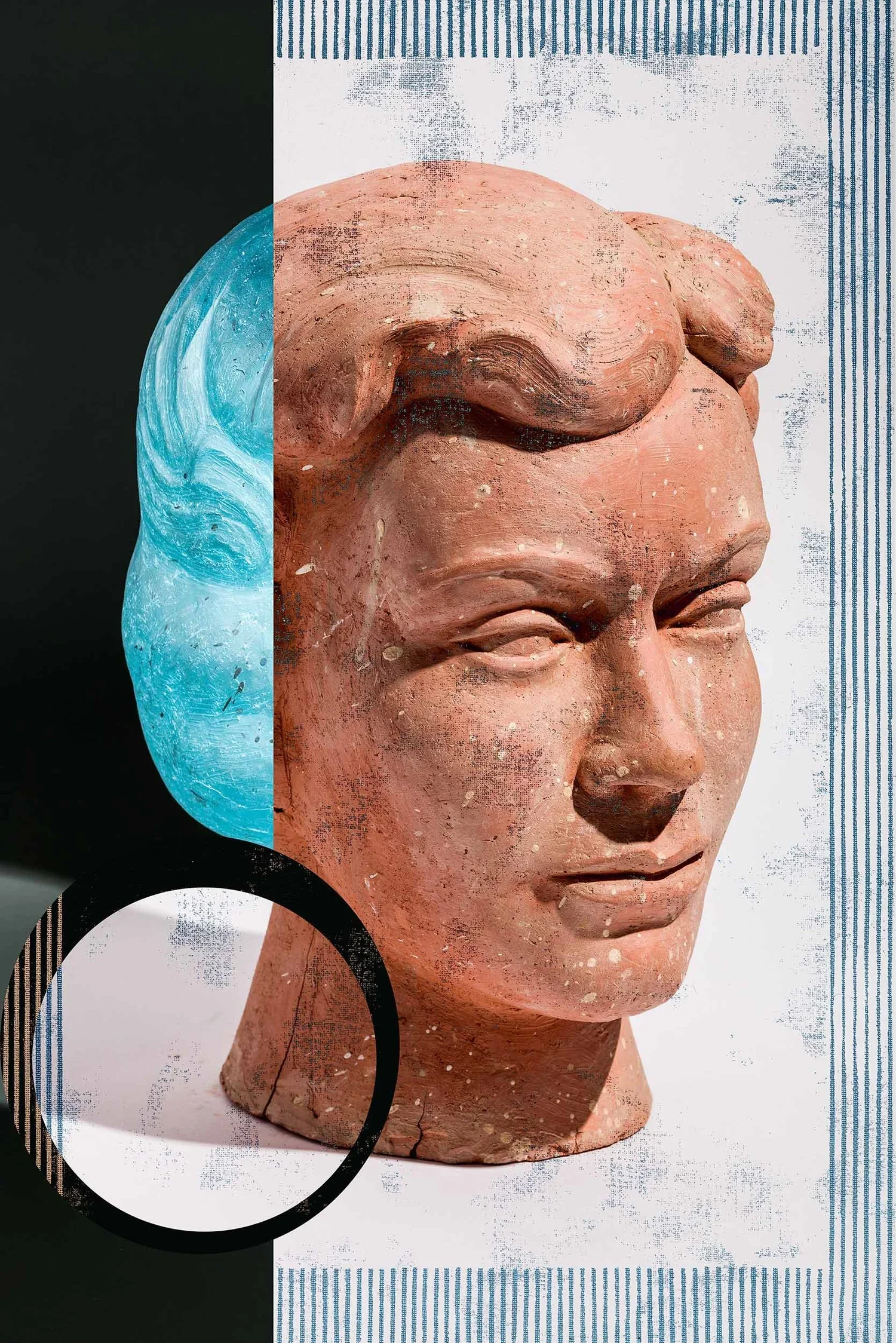 Brett Cody Rogers, Proposal for the Lost Head of Nína Sæmundsson 2, 2021, archival pigment print on Canson Arches 88 paper, image size 17x11.375 in, paper size 19x13 in, edition of 5, 2 AP, 1 NFT 
