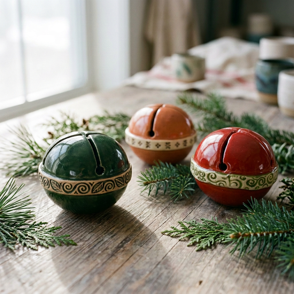 Handmade Clay Jingle Bell