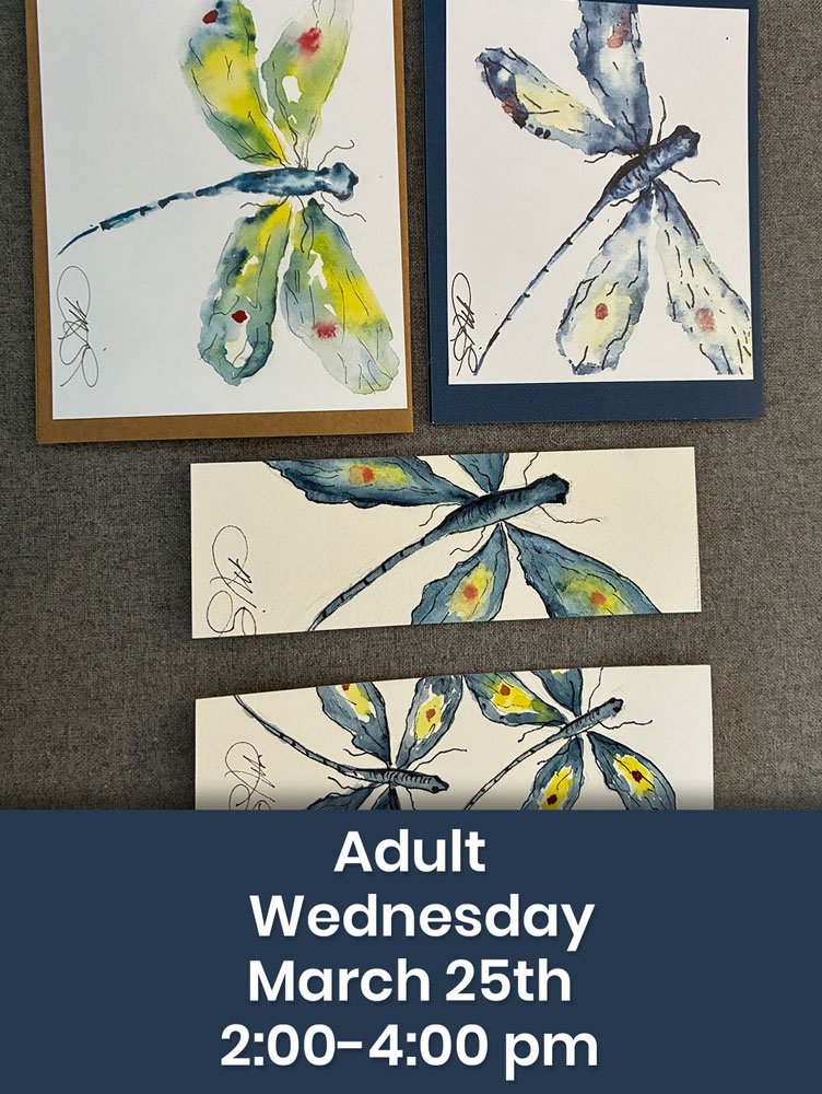 Watercolor Cardmaking- Dragonfly