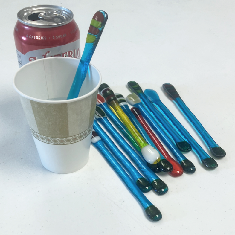 Fused Glass - Swizzle Sticks