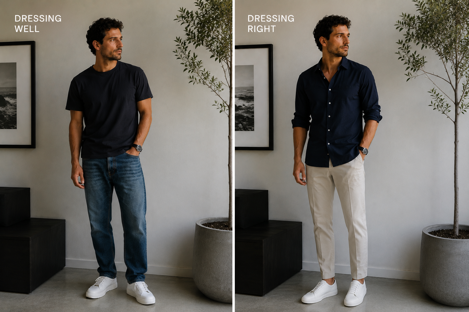 The Difference Between Dressing Well and Dressing Right