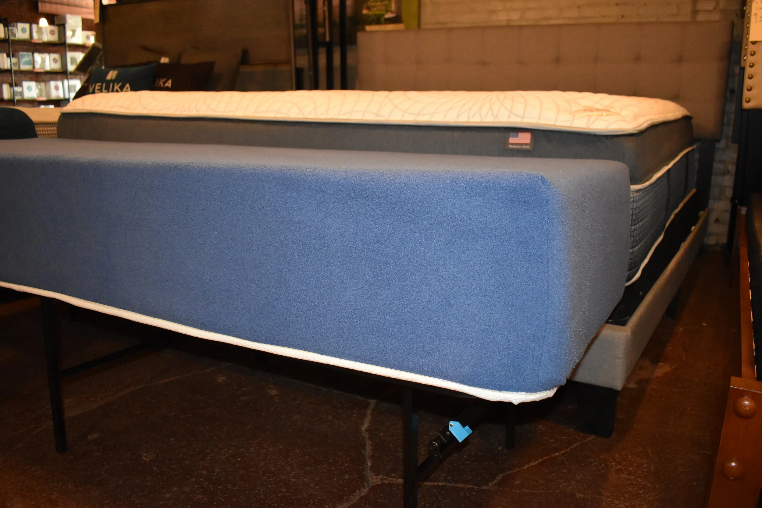 dog bed in human bed