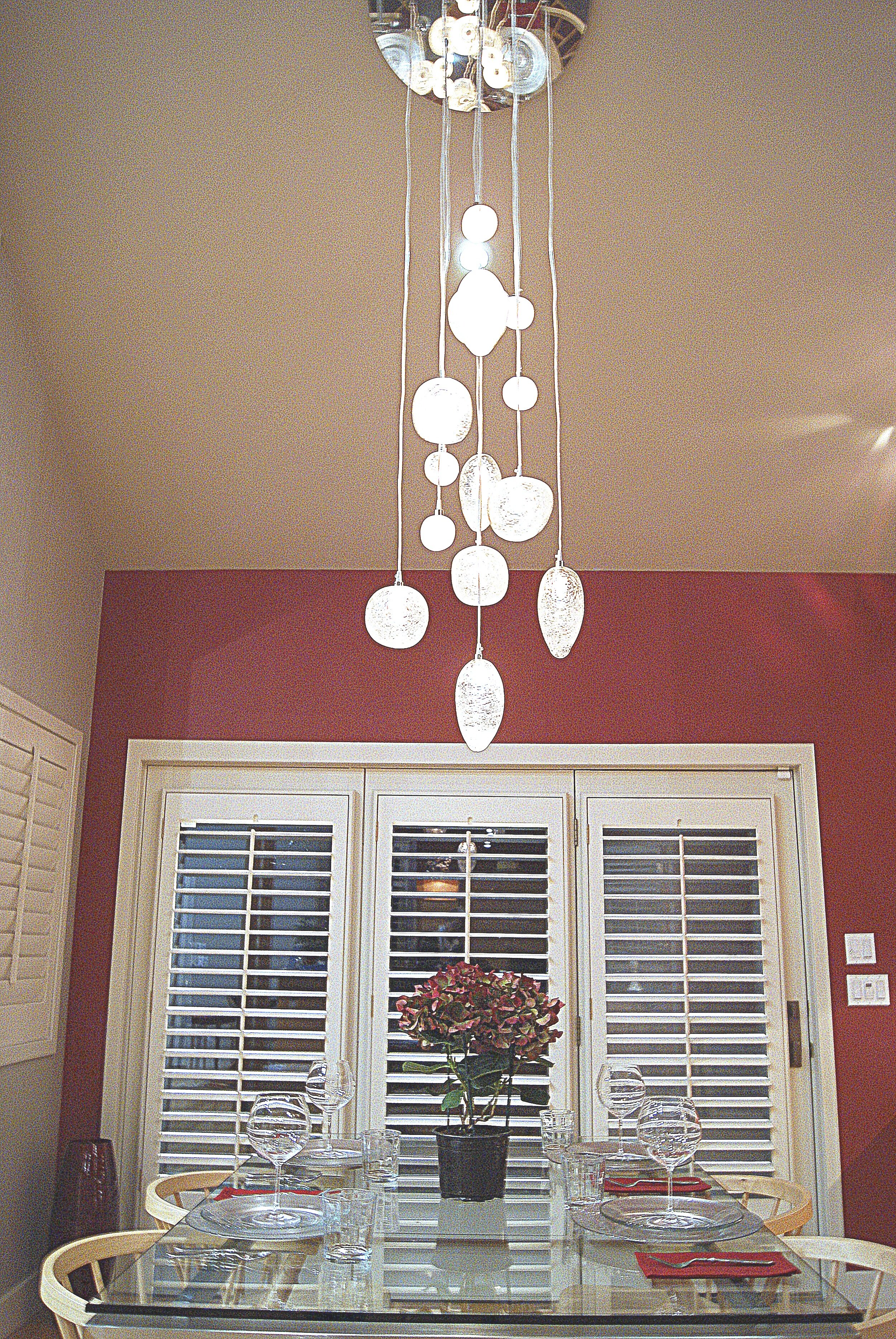 Dining Chandelier for High Sloped Ceiling