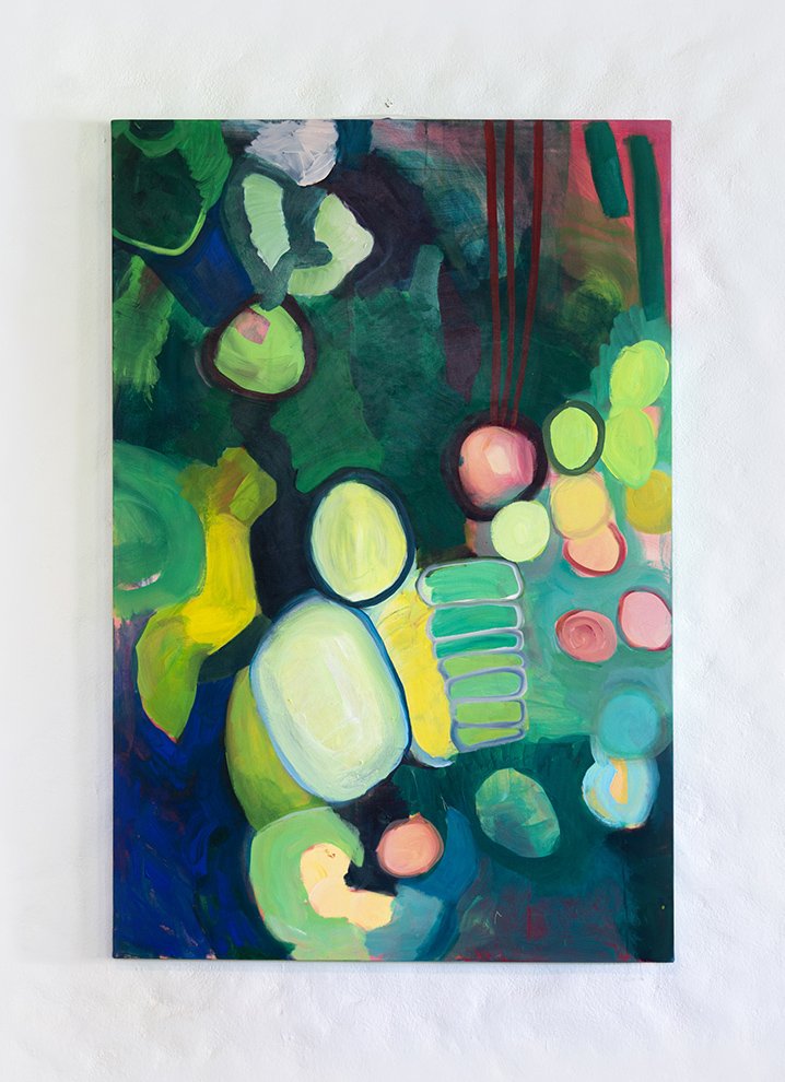 Forest Abstract VI, 2023, acrylic on canvas, 60 x 40 x 1 1/2 in (152 x 102 x 4 cm)