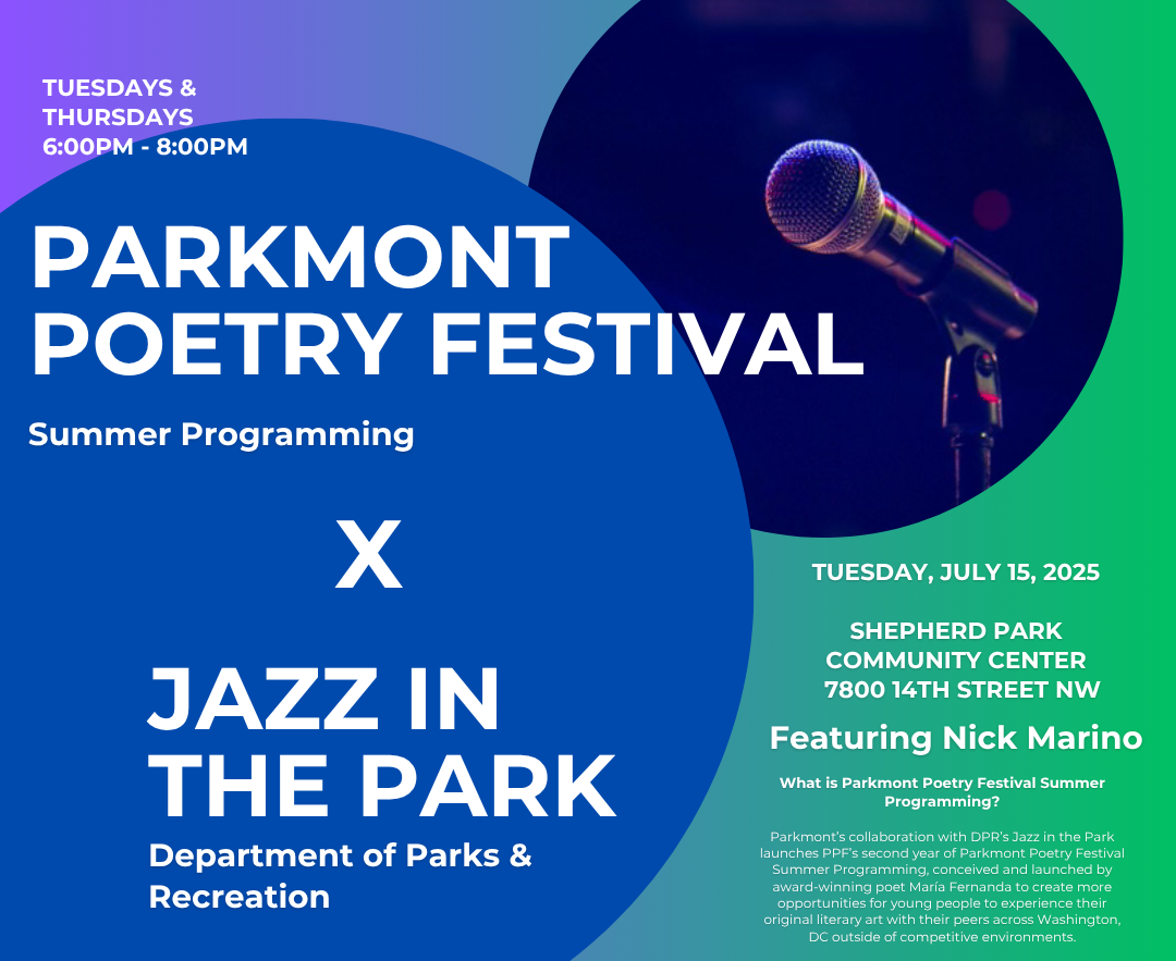 Parkmont Poetry Festival Summer Programming x Jazz in the Park