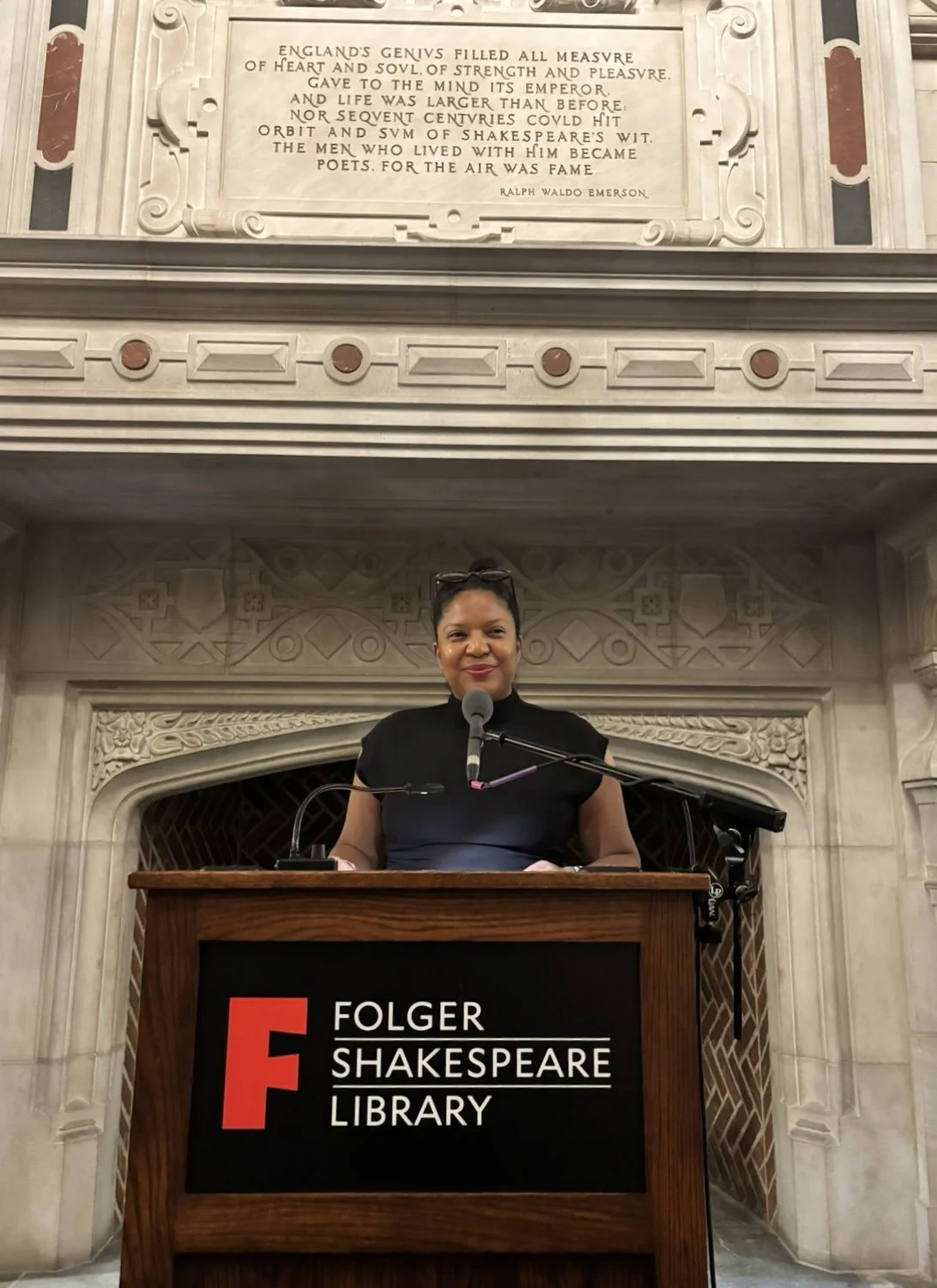 Introducing poet Cornelius Eady at the Folger Shakespeare Library for their O.B. Hardison Poetry Series