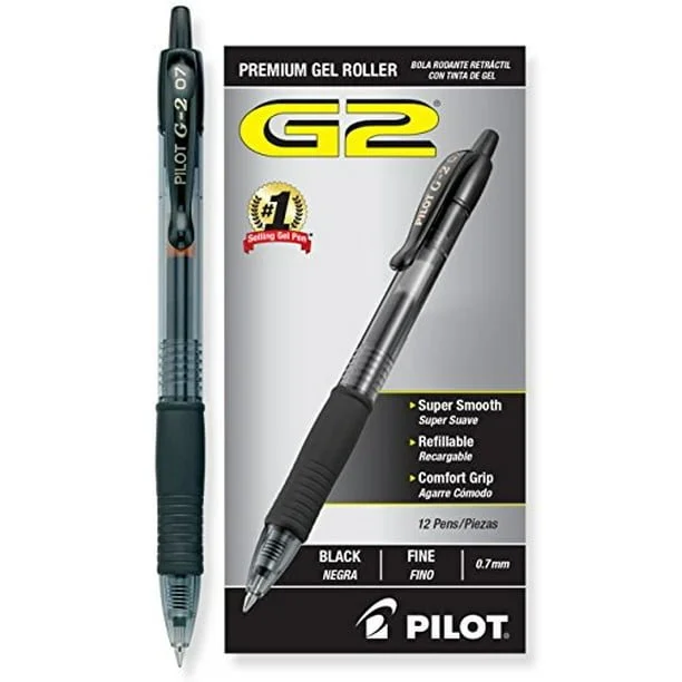 G2 07/05/0.38 Pens — $19.99 — Similar to her notebooks, María Fernanda has tested pens with ink that does not fade over time. 