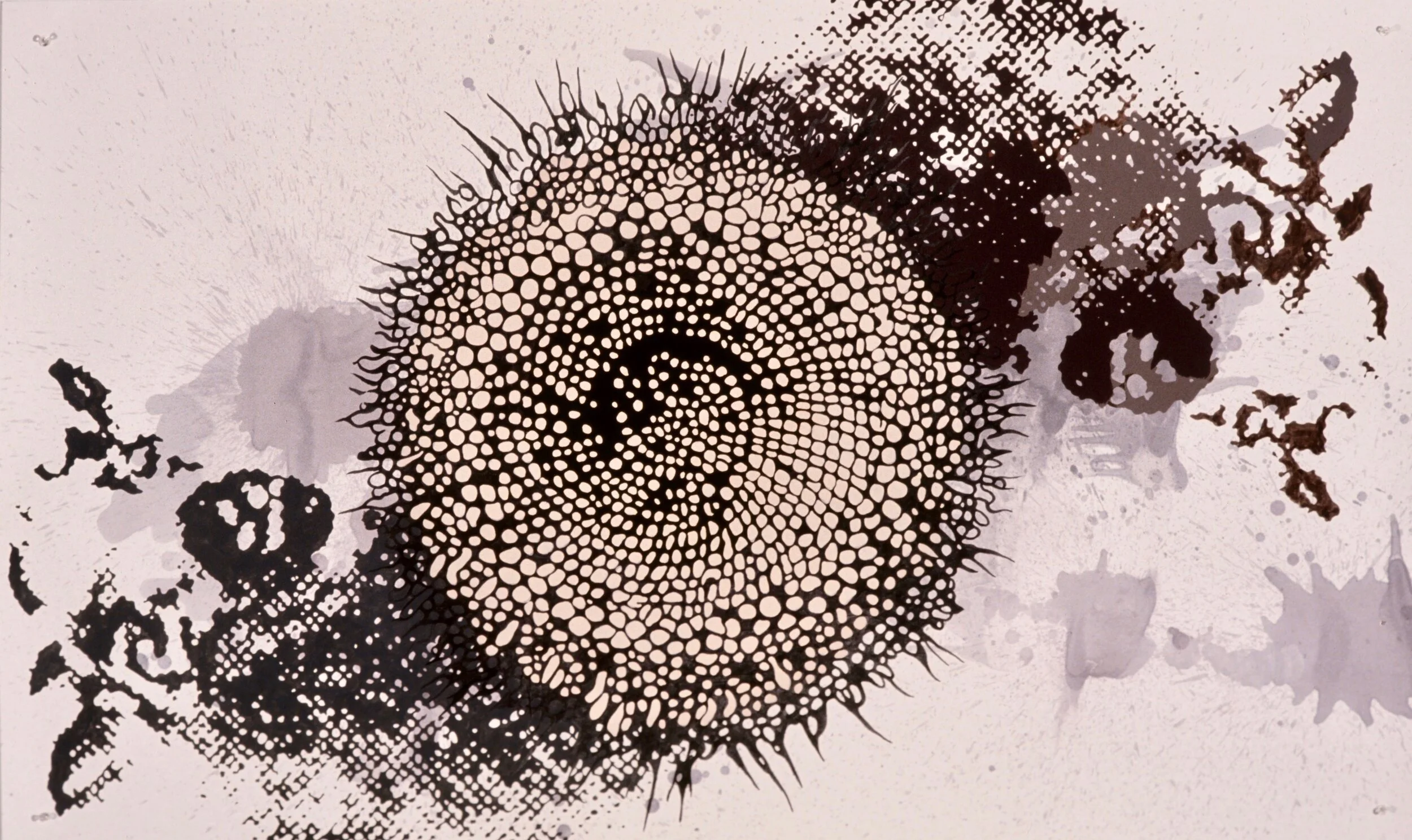 Swarm #2, 1994cel vinyl ink on paper38 x 60 inchesCollection: Chapman University Permanent Art Collection, Orange, California