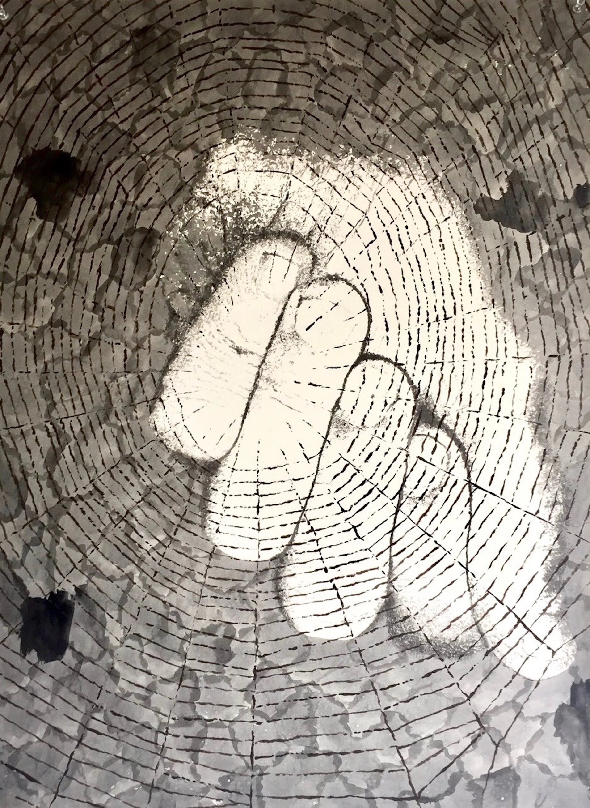 Study for Clutch, 1994cel vinyl ink on paper30 x 22 inches
