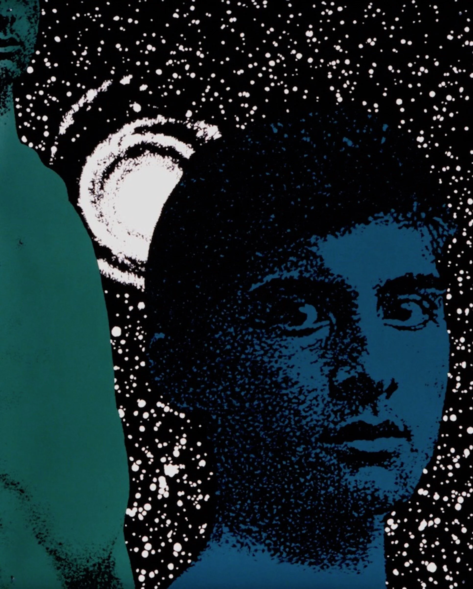 Night Swimming, 1996cel vinyl ink on paper40 x 30 inches