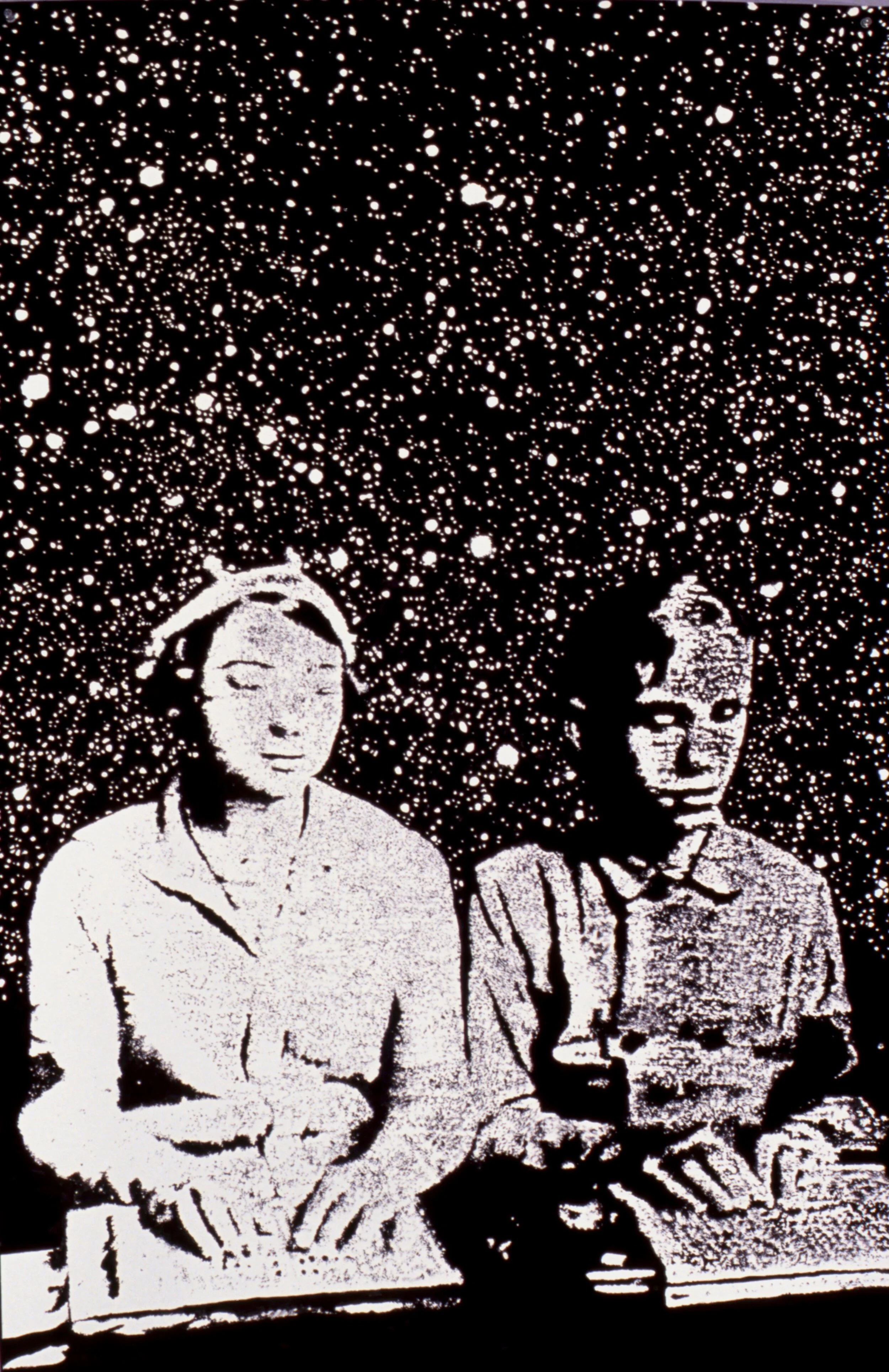 The Gravity of Numbers, 1995cel vinyl ink on paper63 x 30 inches