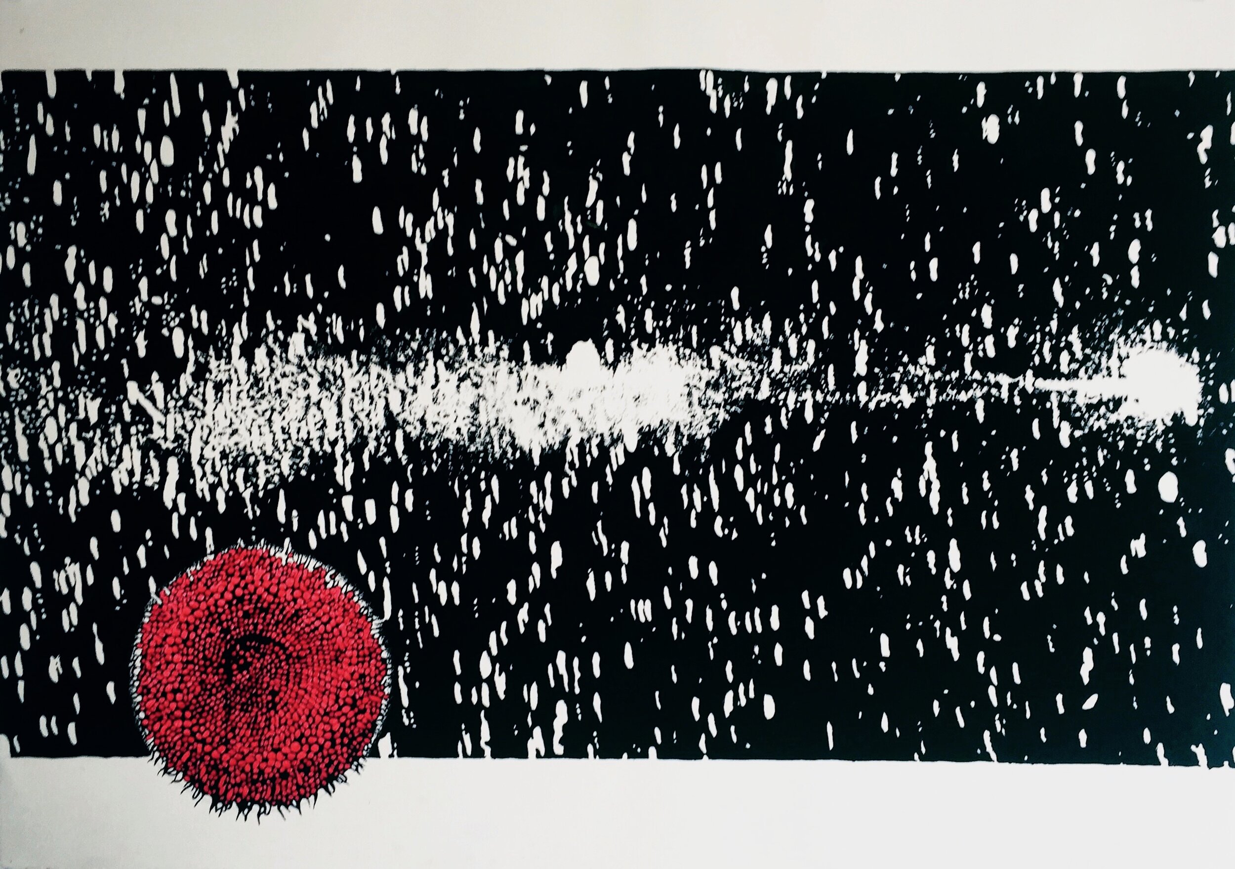 Study For Weightless, 1994India ink and cel vinyl ink on paper22 x 30 inches