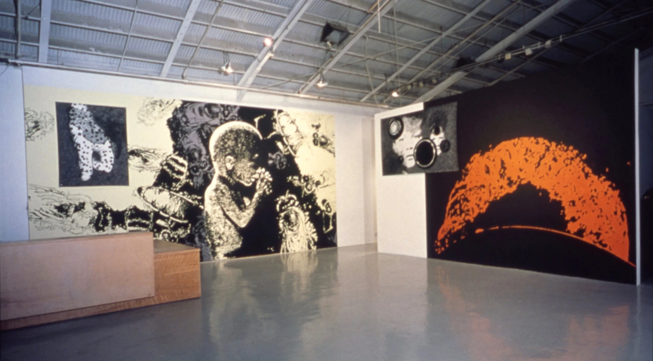 Installation shot: Burn, 1994, ACME , Santa Monica