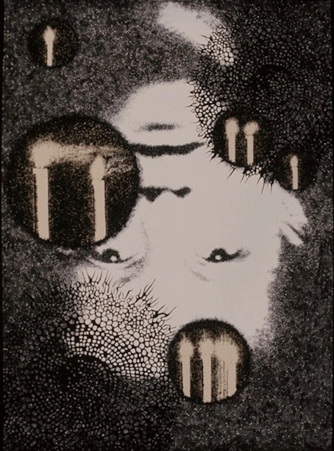 Untitled, 1996India ink, cel vinyl ink on paper78 x 60 inches