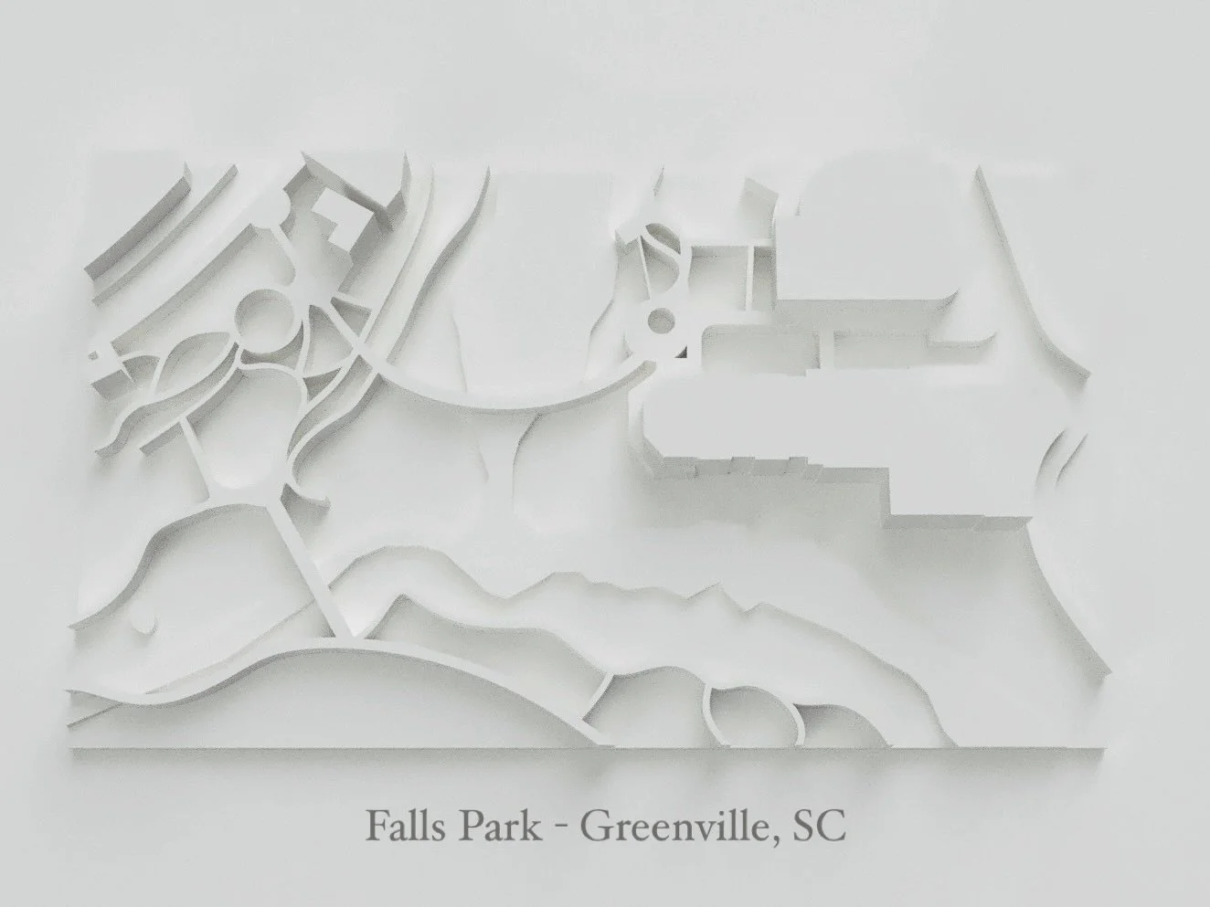 Falls Park - Greenville, SC - 3D Wall Art I am working on

#greenville #sc #yeathatgreenville #gvl #artgvl #artofgvl