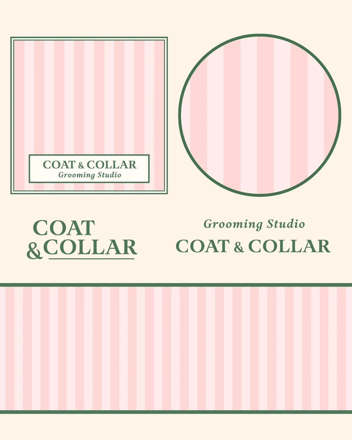 coat & collar dog grooming logo custom brand for dog groomers laur cloud.jpg.jpg