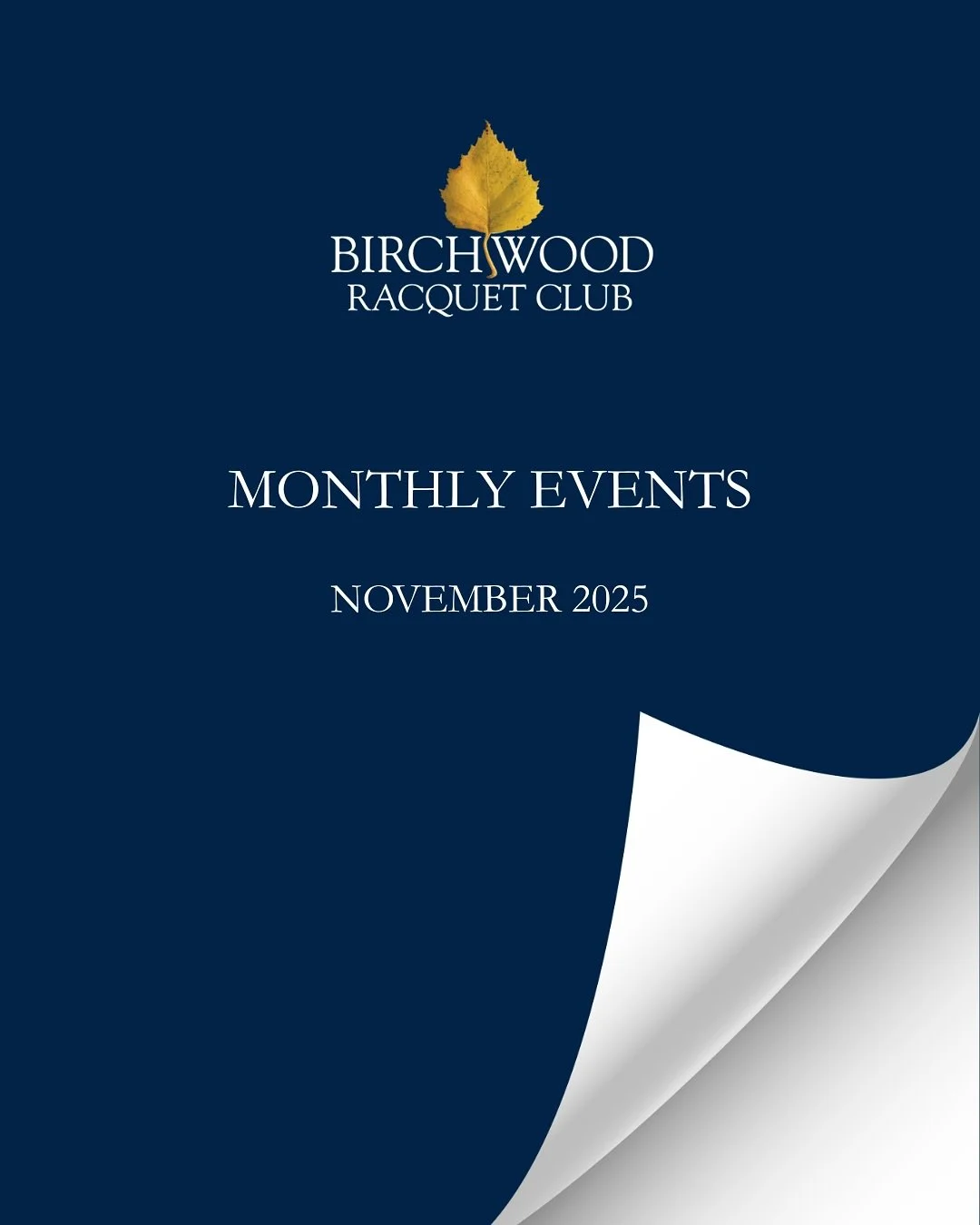 November is full of action at Birchwood 🎾
Join us for fun events all month long &mdash; from Pickle &amp; Pilsner and Adult Doubles Workshop to New Member Clinic and UTR Tournament.
A perfect mix of play, learning, and connection.