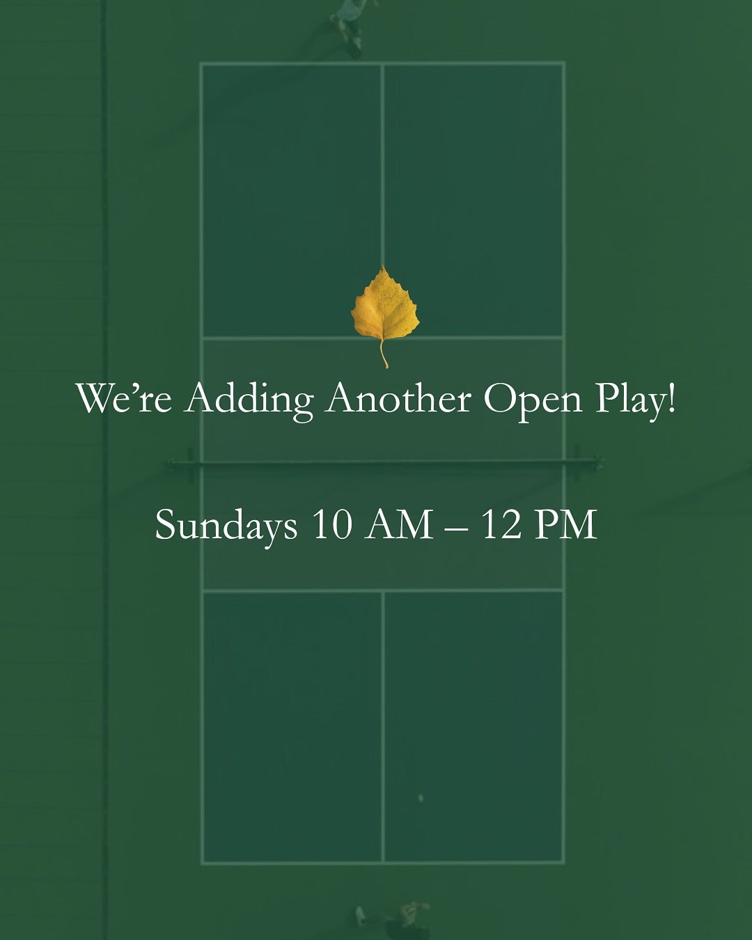 We&rsquo;re excited to announce a new Pickleball Open Play time at Birchwood!
Join us on Sundays from 10&ndash;12 PM and enjoy more opportunities to play, meet new people, and have fun on court.