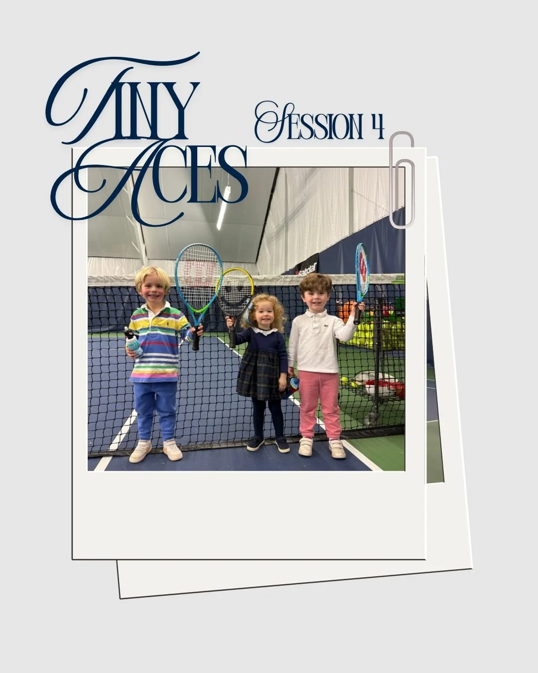 We&rsquo;re excited to announce Tiny Aces &ndash; Session 4!
A fun 3-week December session for our littlest players. Registration is now open.