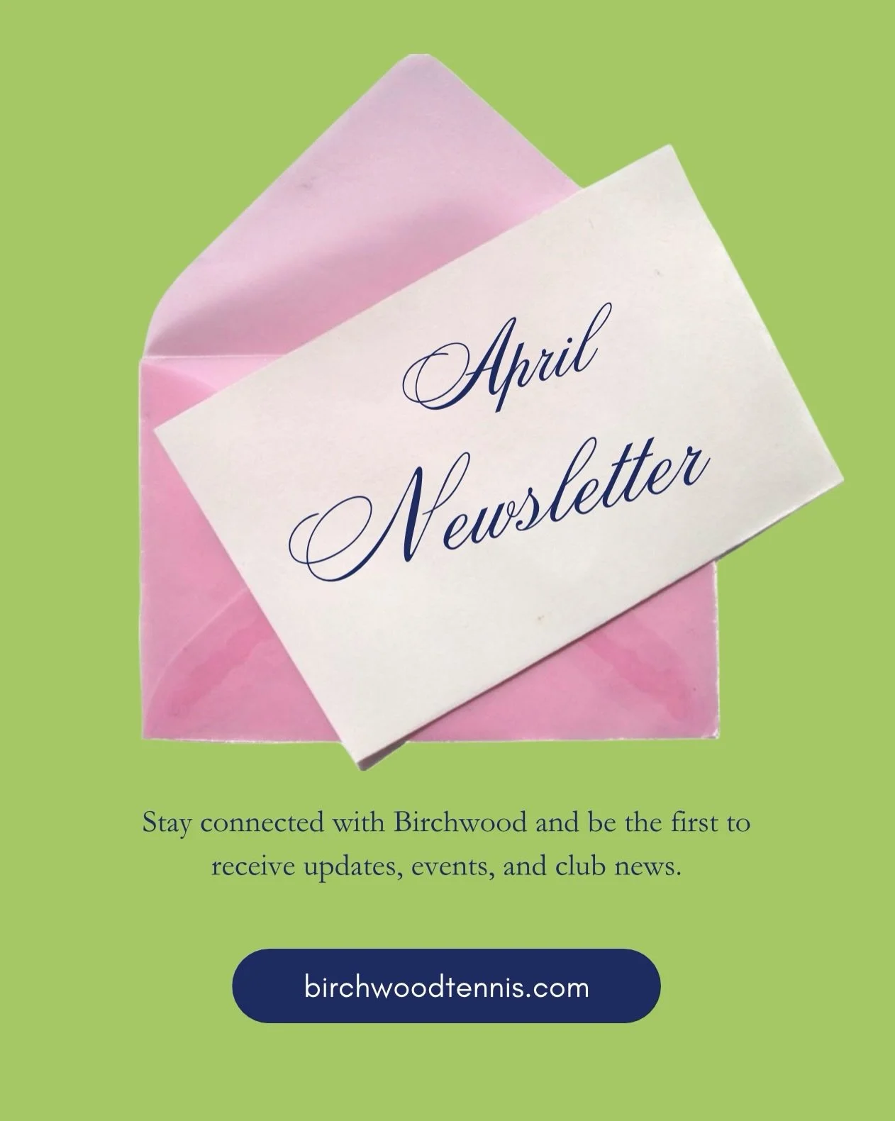 April at Birchwood 💥
Events, updates, and everything happening on the courts this month.

Join us for a full lineup of tennis and pickleball, plus exciting improvements around the club.