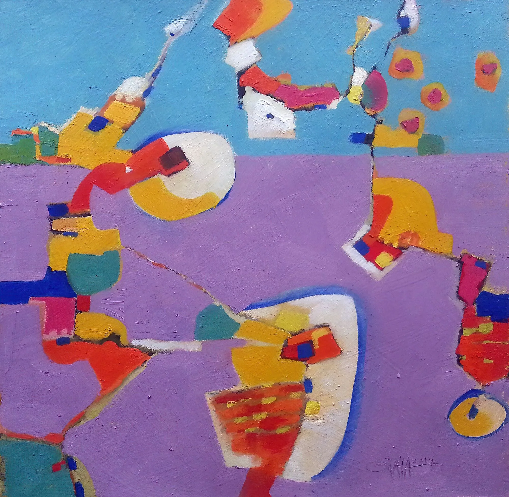 8 View From Above (reductive) 2014,16x 16 Oil on Paper,Private Collection.jpg