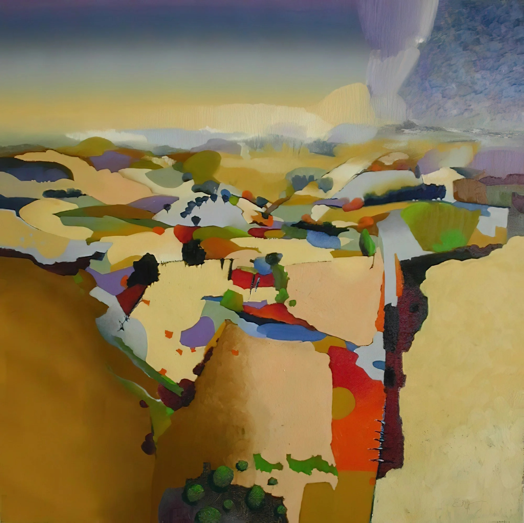 4  View From Above 2009, 30x30 Oil on Canvas, Private Collection.jpg