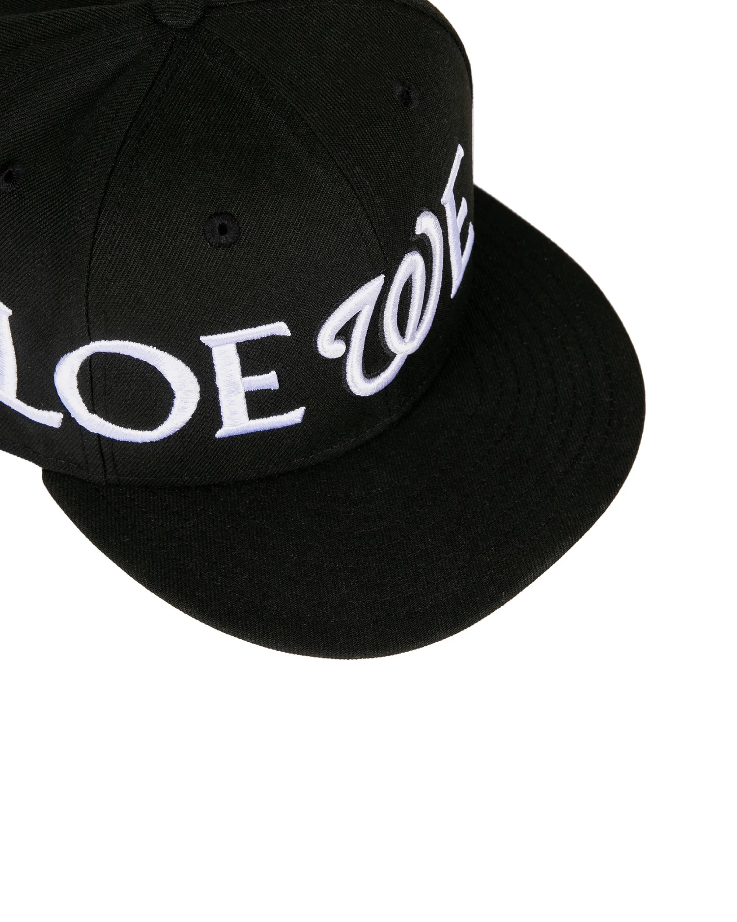 Loewe Black All-over Anagram Embroidered Distressed Baseball Cap LOEWE Logo-Appliquéd Cotton-Canvas Baseball Cap for Men | MR  main image 3