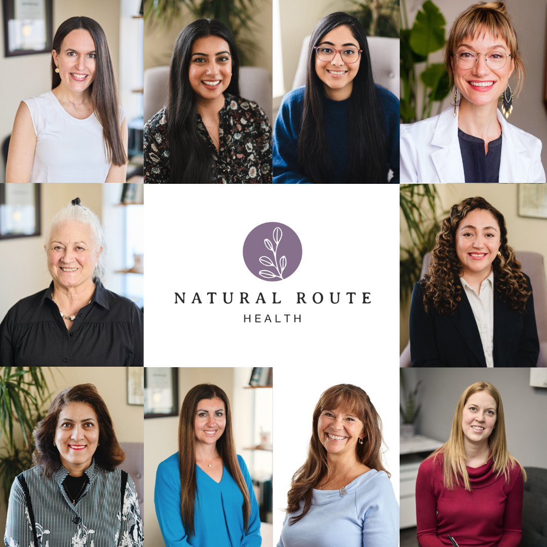 Team of naturopathic doctors and health practitioners at Natural Route Health clinic in Kingston, Ontario.