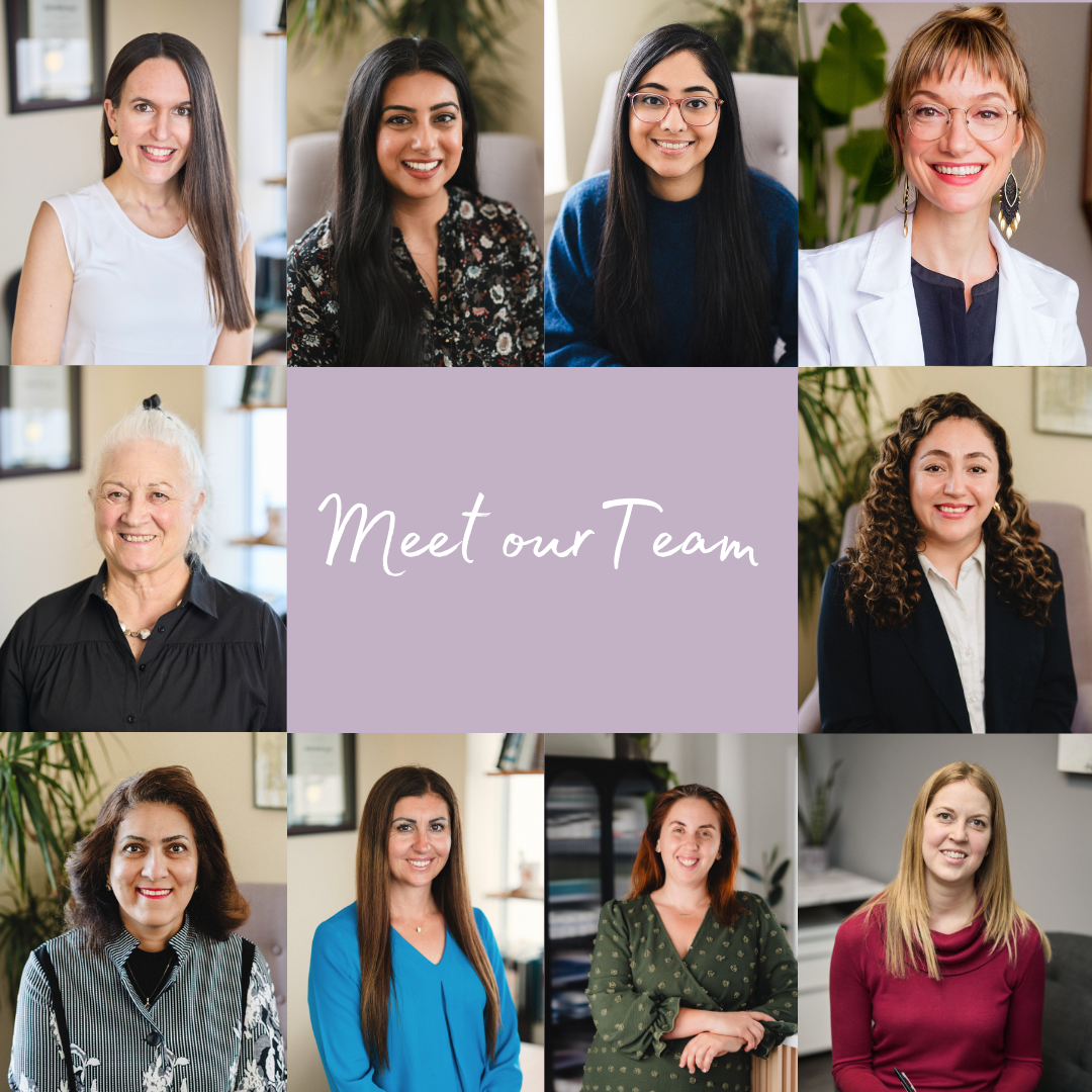 The professional integrative health team at NRH in Kingston standing together in a clinical office setting, smiling for a group portrait.